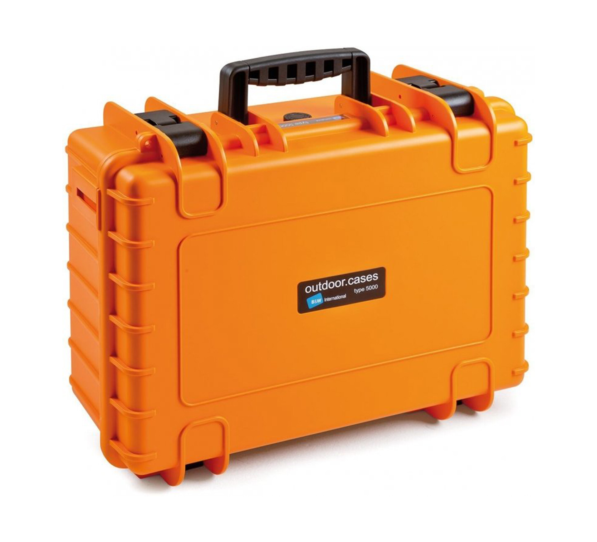 B-W-Hartschalenkoffer-Typ-5000-mit-Wurfelschaum-orange