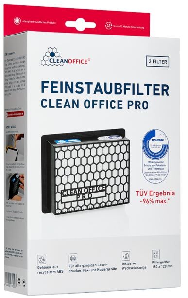 CLEANOFFICE Feinstaubfilter 2x Clean Office PRO