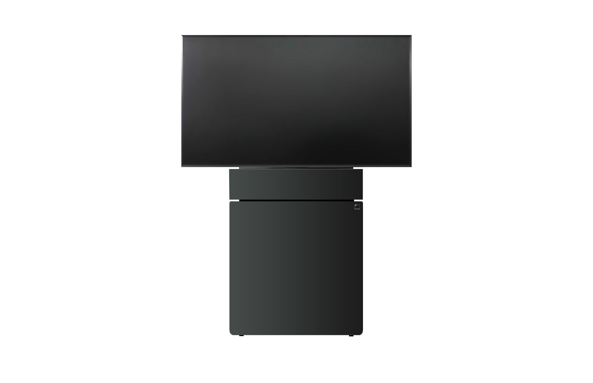 Holzmedia-W6-Displaystele-M-Front-80cm-Universalblende-10cm-schwarz