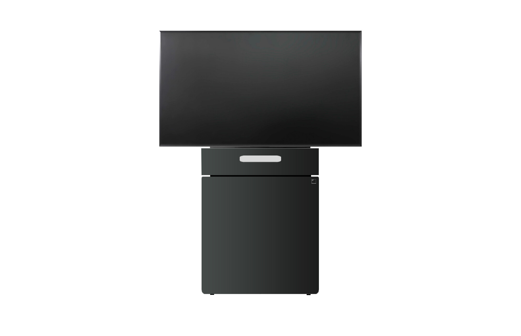 Holzmedia-W6-Displaystele-M-Front-90cm-Blende-fur-Poly-X30-schwarz