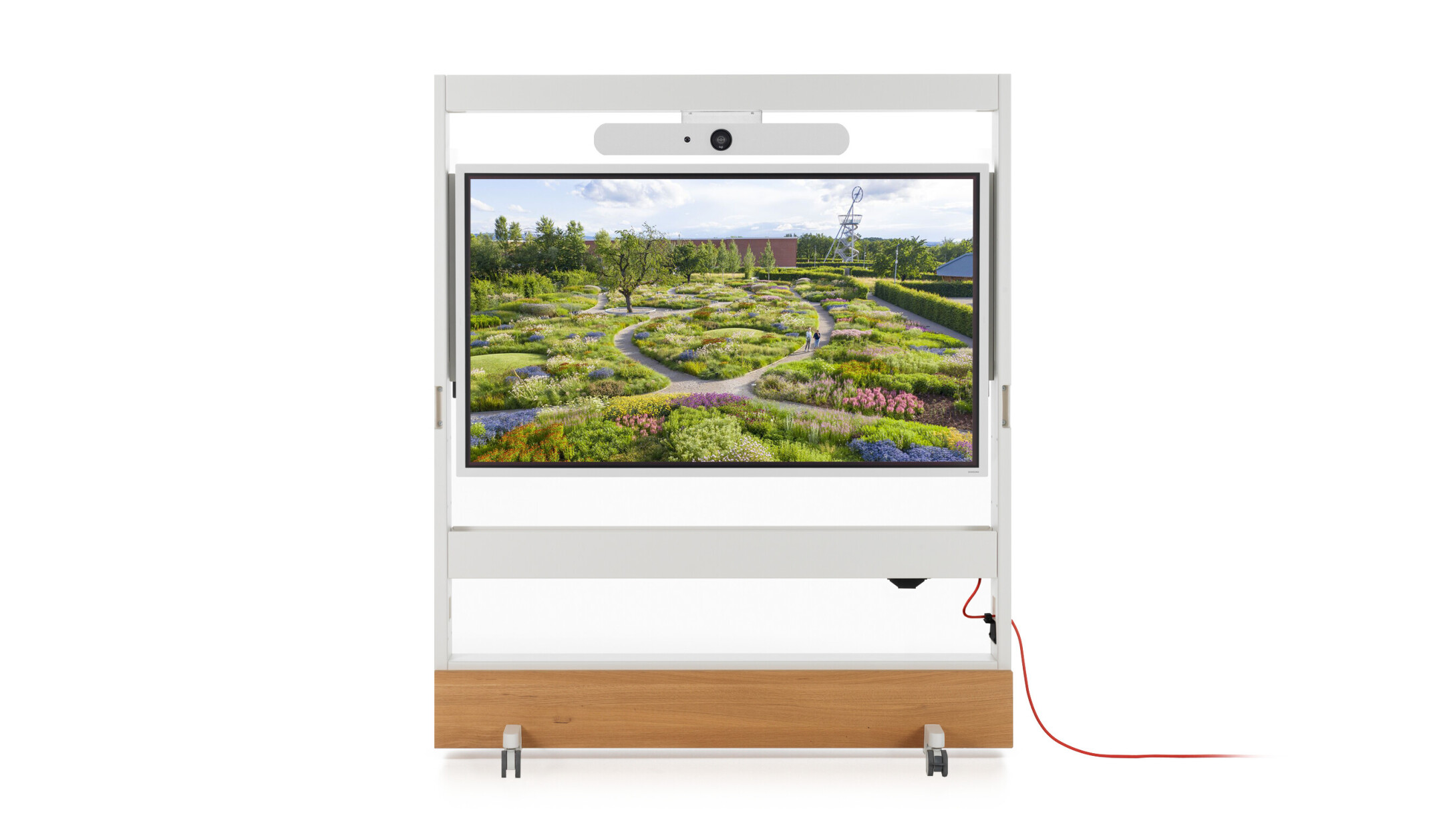Vitra-Dancing-Wall-Mobile-Video-Collaboration-Touch-Set-mit-Touch-Display-und-Kamera-Soft-Light-Eiche-natur