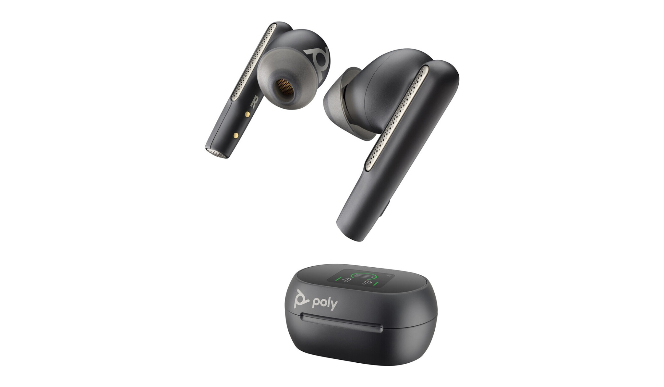 Poly-Voyager-Free-60-UC-USB-A-oordopjes-met-touchscreen-oplaadetui-zwart
