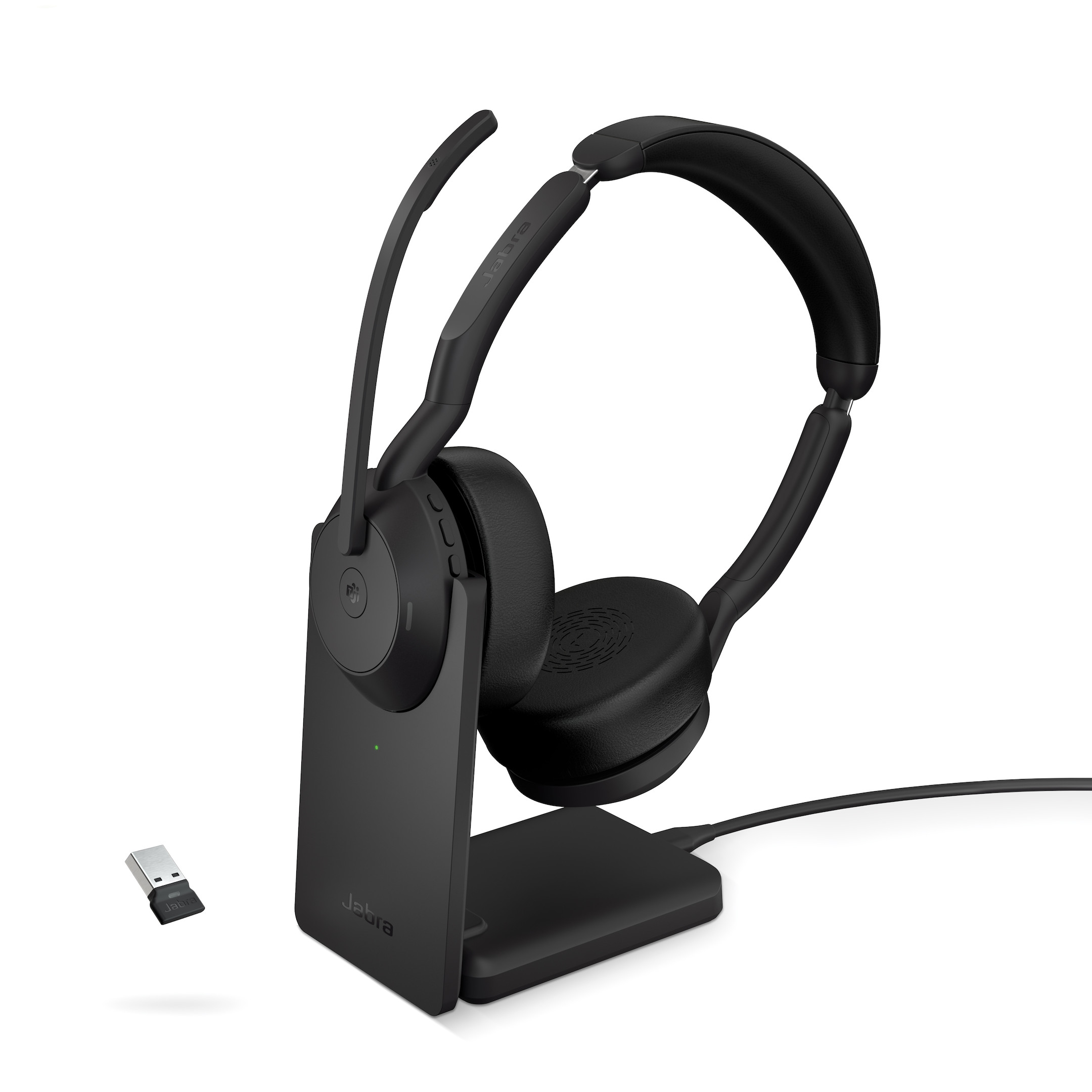 Jabra Evolve2 55 Link390a UC Stereo – schnurloses Stereo Headset mit USB-A inkl. Ladestation Jabra-Evolve2-55-Link380a-UC-Stereo-draadloze-stereo-headset-met-USB-A-incl-oplaadstation