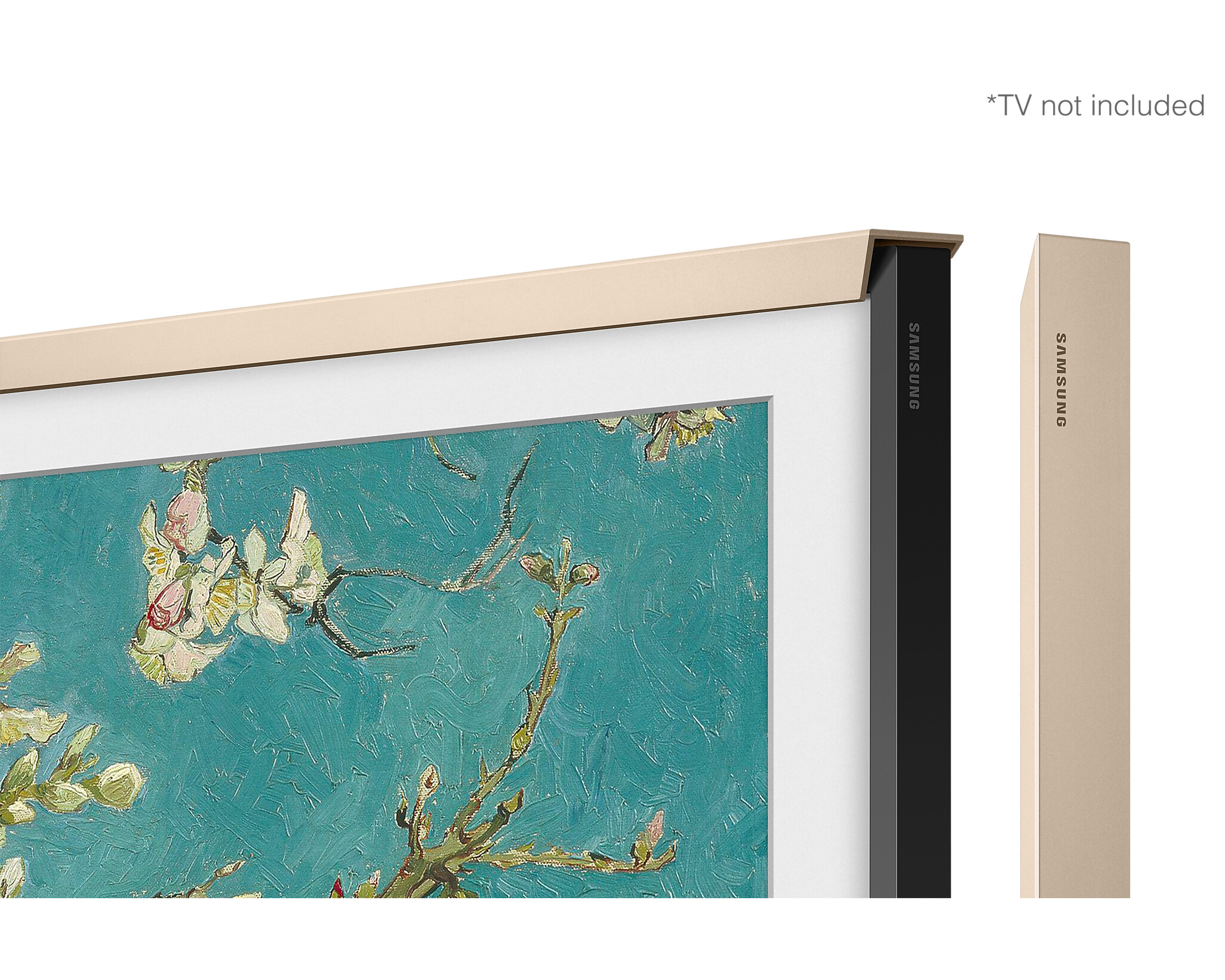 Samsung-Premium-Metal-Frame-Sand-Gold-75-2023-Frame-TV-Compatible