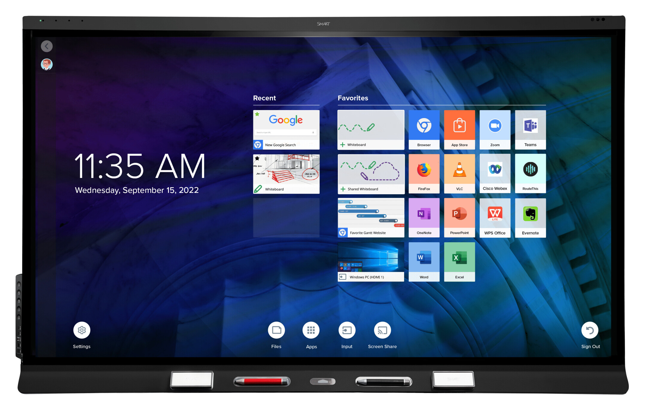 SMART-Board-65-QX065-Pro-interaktives-Touch-Display