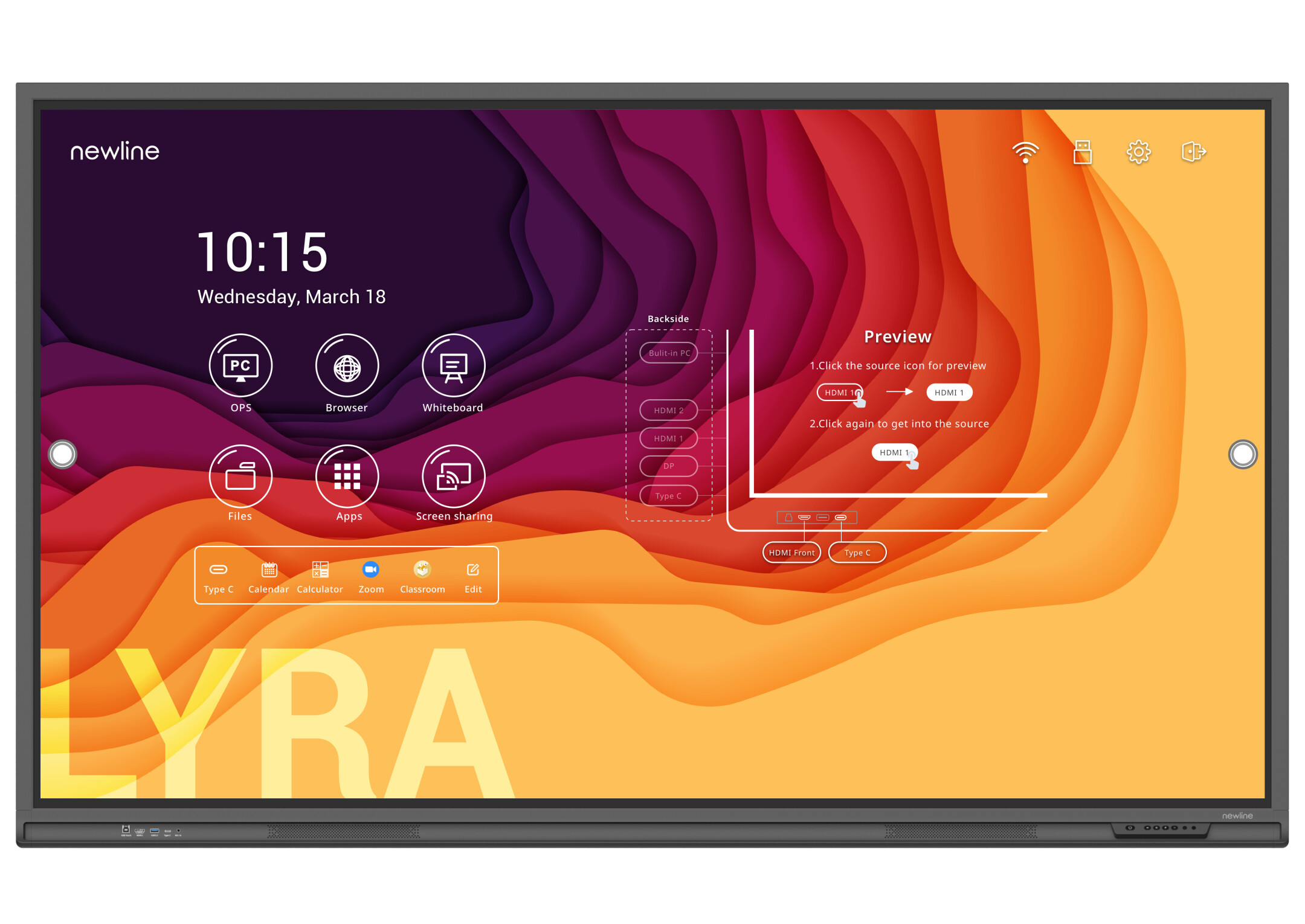 Newline-Lyra-TT-6521Q-65-Touch-Display