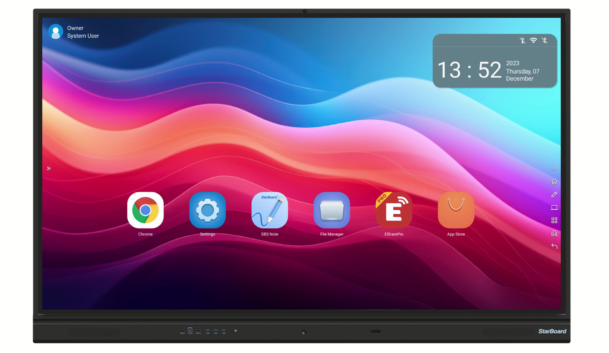 StarBoard-YL6-Pro-86-interactief-display-met-ingebouwde-luidsprekers-microfoons-en-geintegreerde-camera