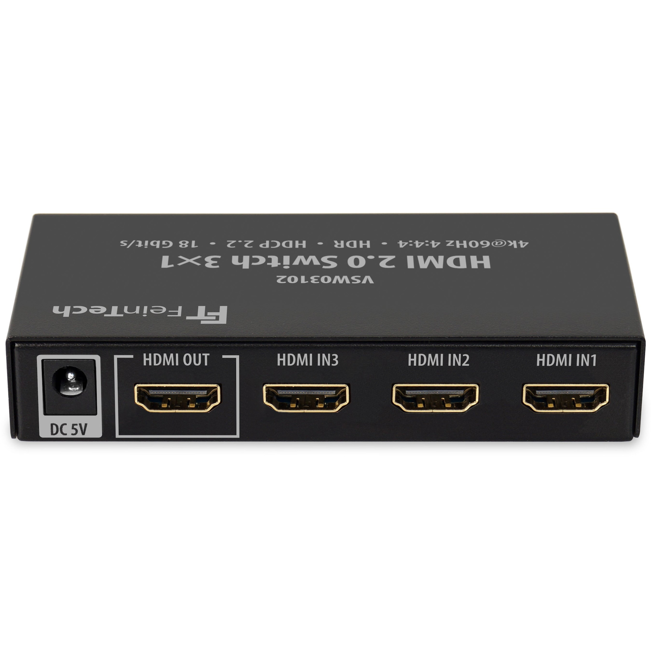 feintech-vsw03102-hdmi-switch-3-in-1-out-4k-60hz-auto-switching