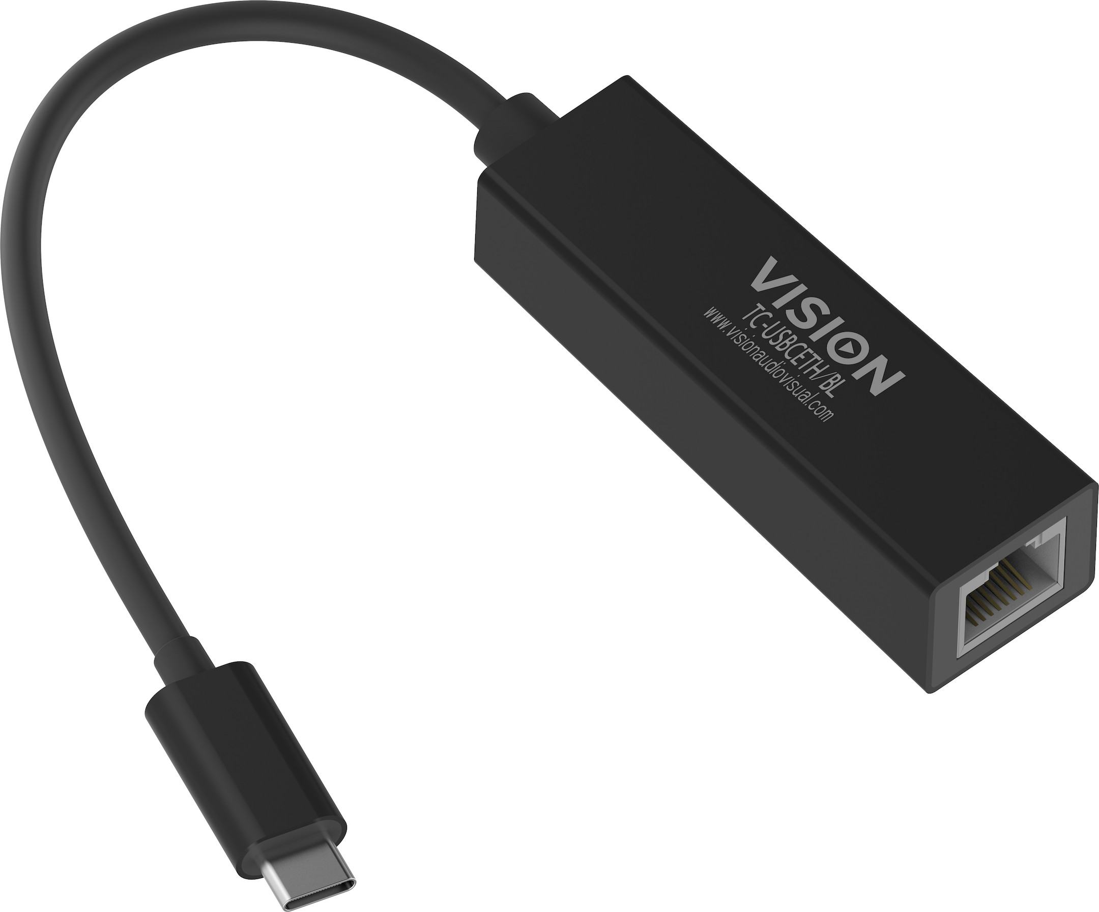 Vision-TC-USBCETH-BL-Professionele-USB-C-naar-Ethernet-adapter-zwart