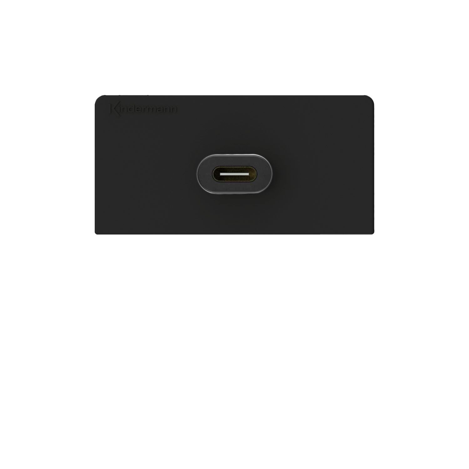 Kindermann-Konnect-design-klikconnectorpaneel-met-genderwisselaar-USB-type-C-antraciet