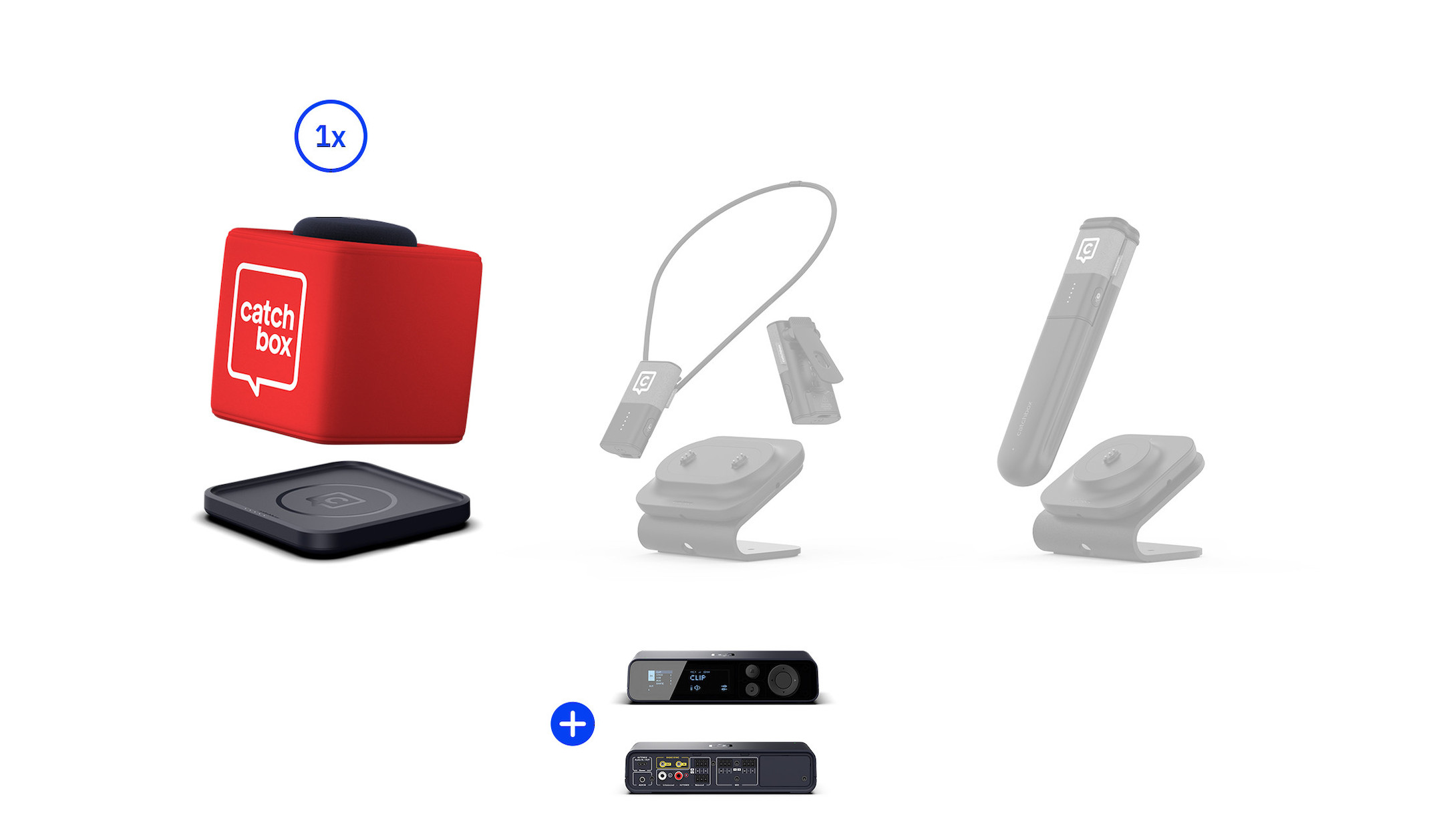 Catchbox-Plus-System-met-2-kanaals-hubontvanger-1-cube-inclusief-oplader-op-maat-kleur-en-logo-naar-keuze