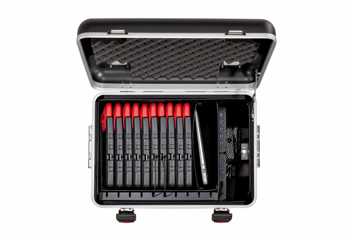 PARAT-PARAPROJECT-Etui-TC10-EDUCOVER-R-KidsCover-TwinCharge-tablet-trolley-incl-USB-C-kabel-zwart
