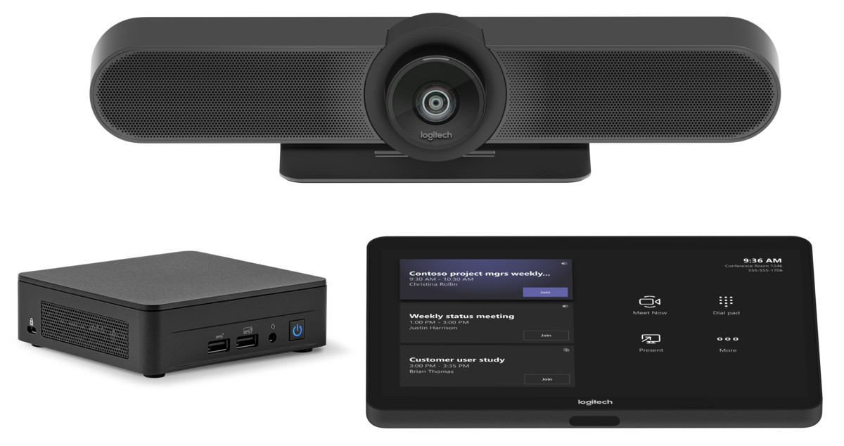 Logitech-Kleine-Ruimte-Oplossing-R-voor-Microsoft-Teams-met-TAP-MEETUP-ASUS-NUC-Cat5e