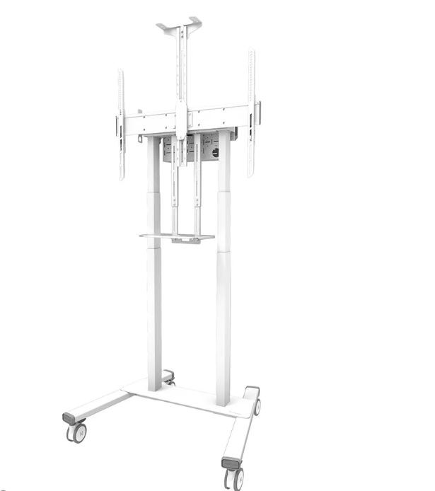 Neomounts-FL55-875WH1-gemotoriseerde-vloerstandaard-voor-55-100-schermen-Wit