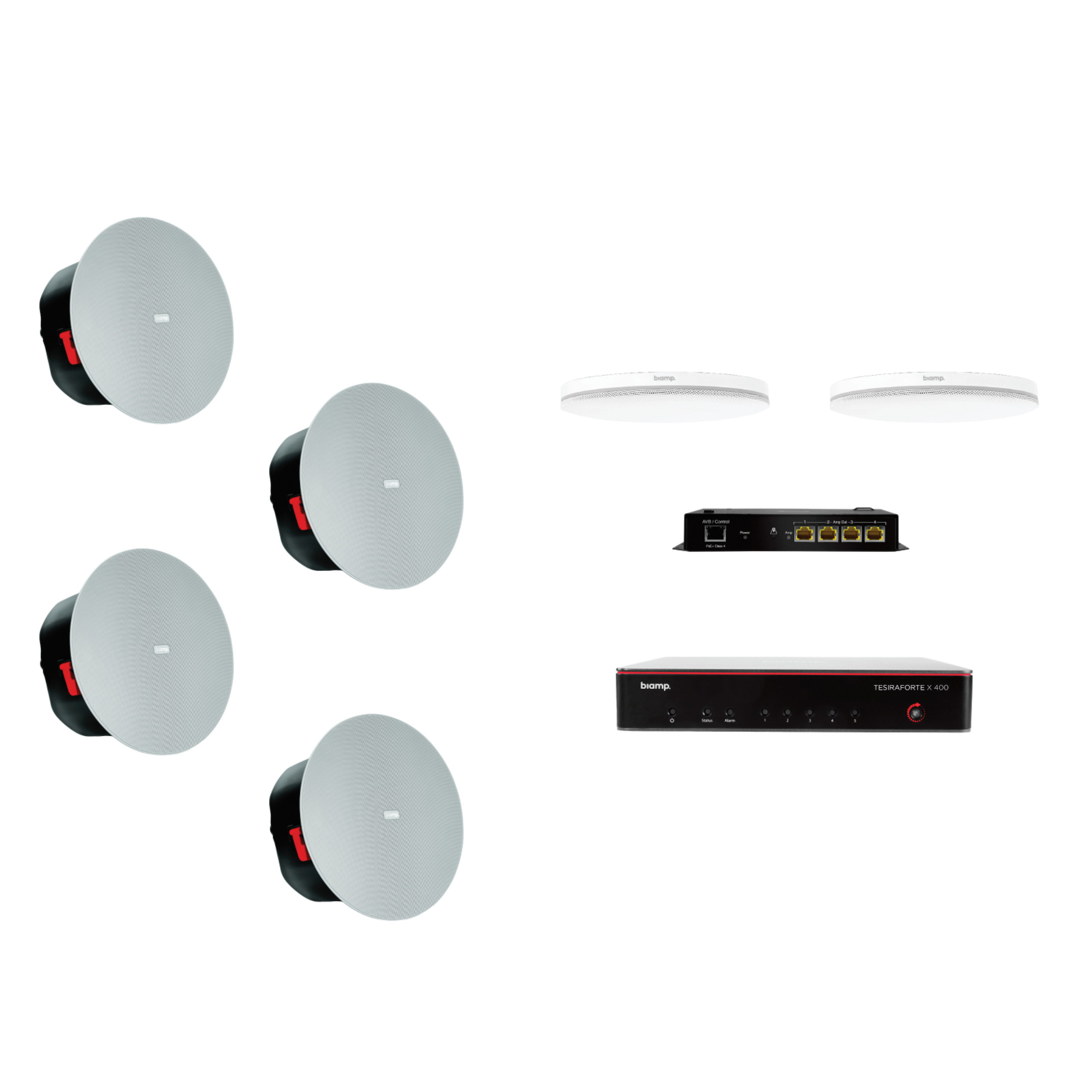 Biamp MRB-L-X400-C-CIC6 Konferenzraum-Audio-Bundle Biamp-MRB-L-X400-C-CIC6-audio-pakket-voor-vergaderruimtes