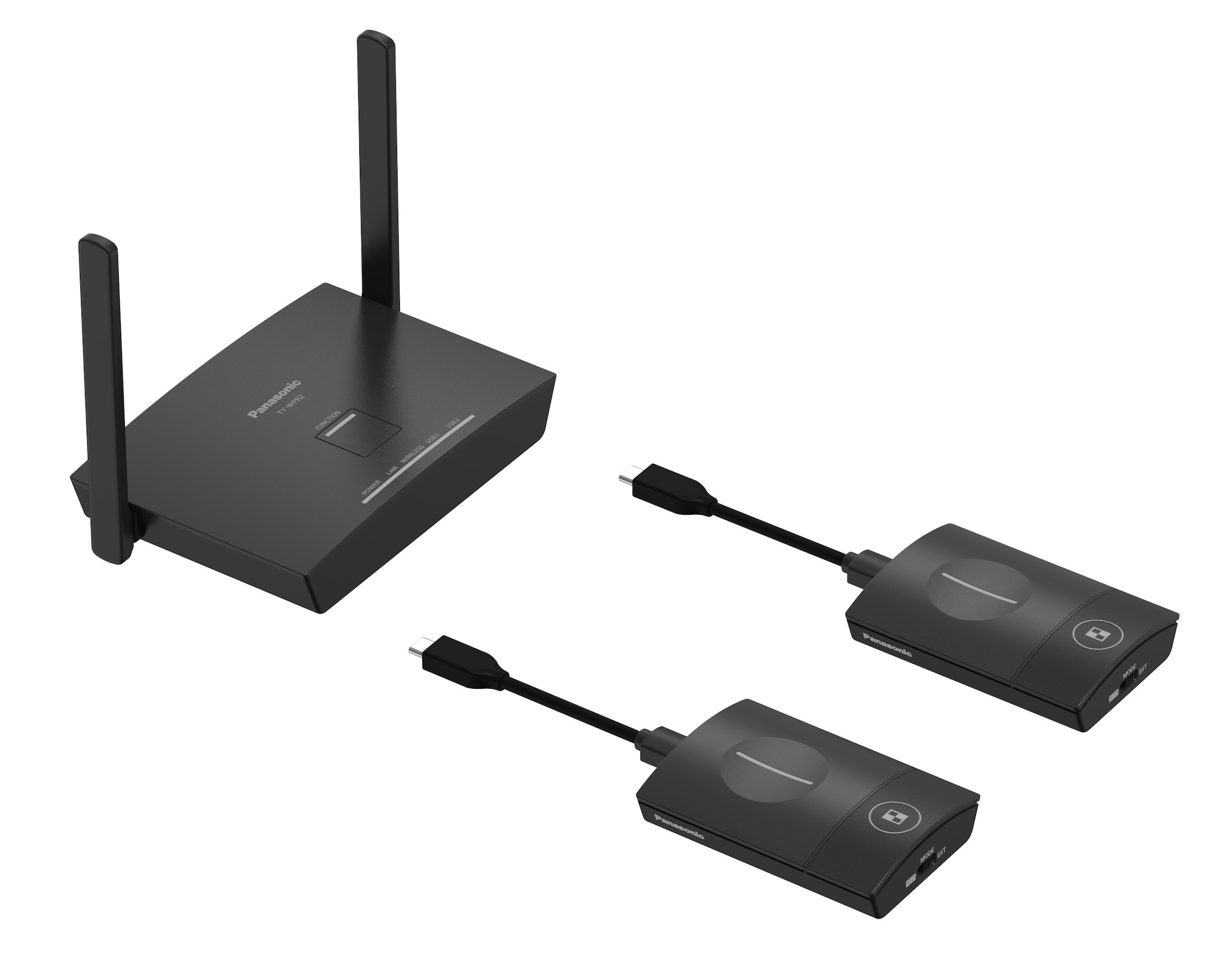 Panasonic-TY-WPSC2-Kit-draadloos-presentatiesysteem-1x-ontvangerbox-2x-zender-USB-C