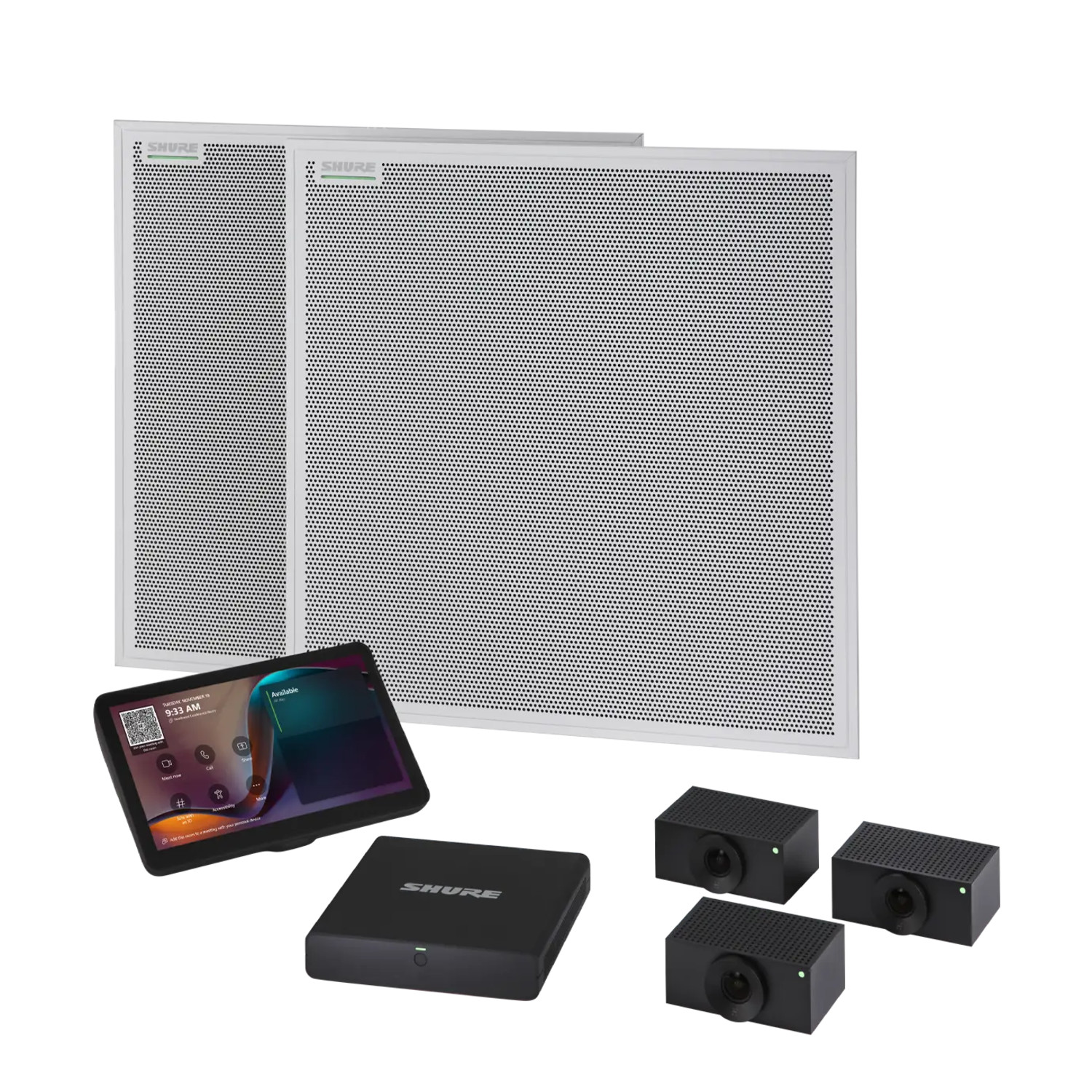 Shure-IntelliMix-Room-IMXRK80-Kit-80-fur-rekonfigurierbare-Multi-Kamera-Teams-Raume