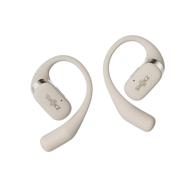 SHOKZ-OpenFit-Open-Ear-Design-Bluetooth-Kopfhorer-mit-28-Stunden-Wiedergabezeit-Farbe-Beige