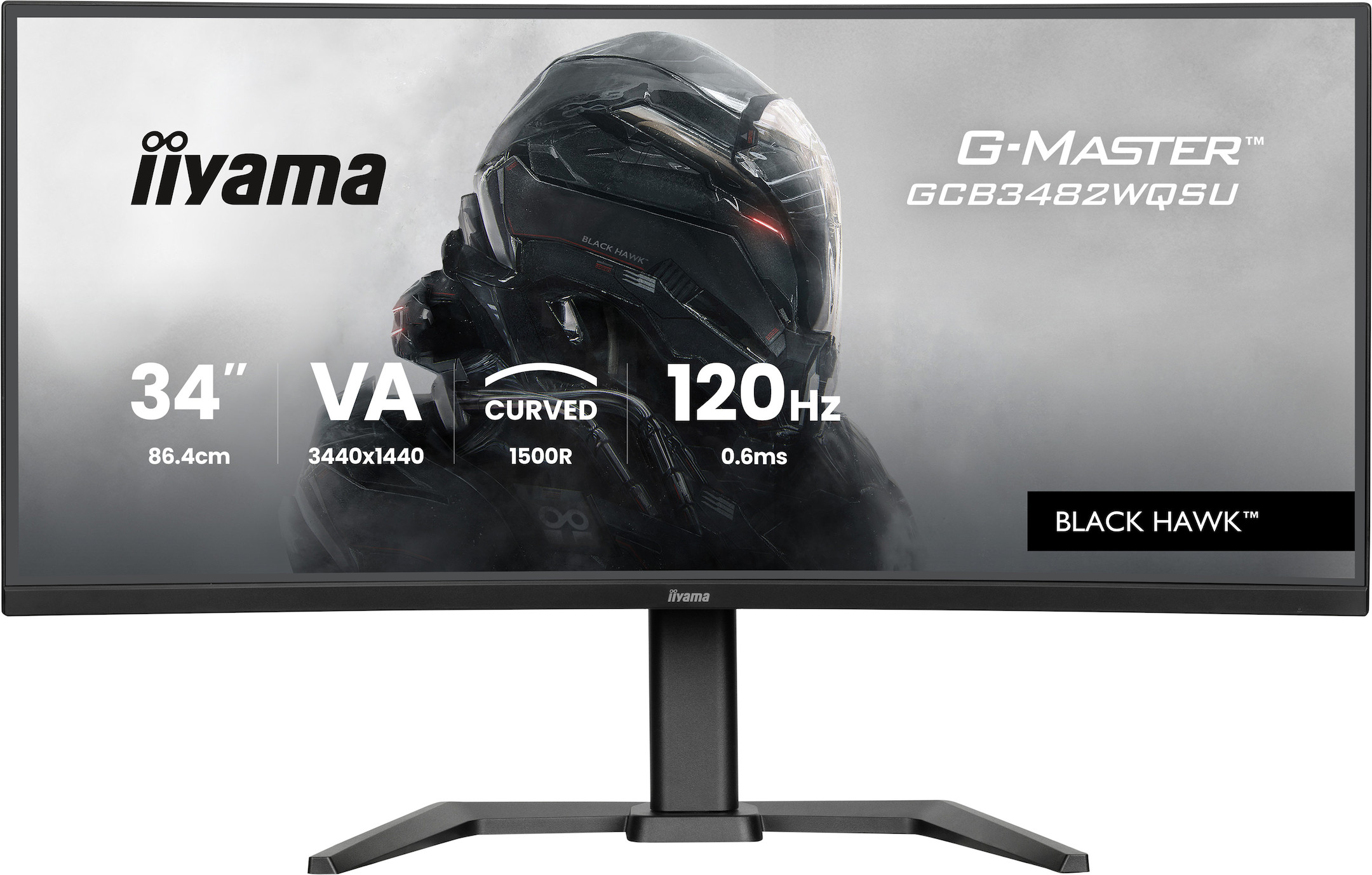 iiyama-G-MASTER-GCB3482WQSU-B1-34-Gaming-Curved-Monitor-mit-120Hz-Bildwiederholfrequenz-und-0-6-ms-Reaktionszeit
