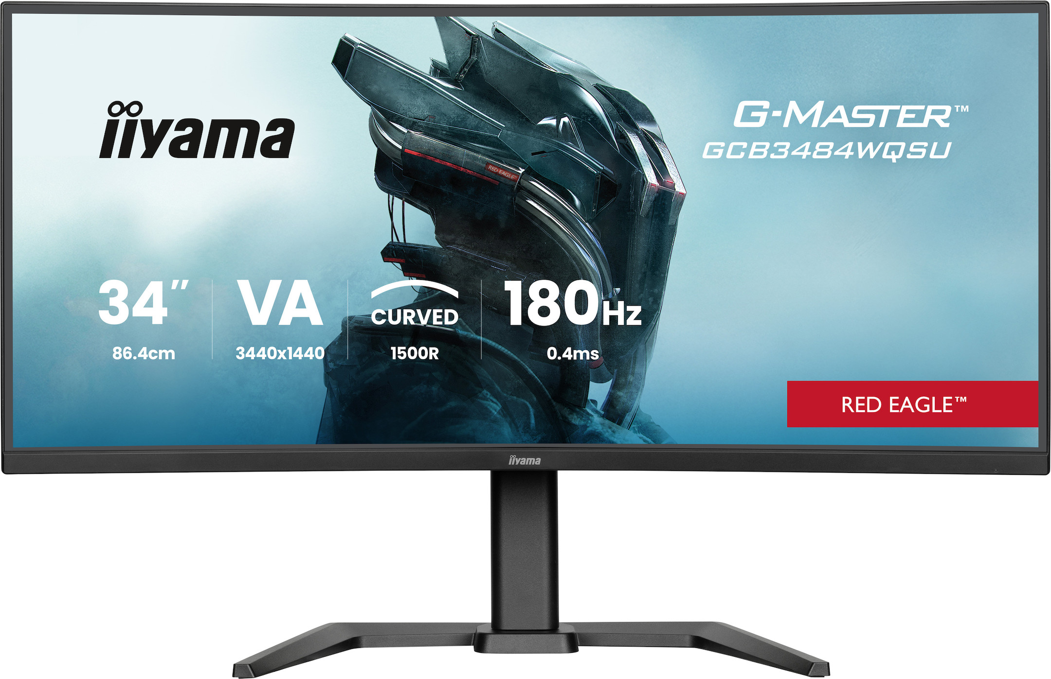 iiyama-G-MASTER-GCB3484WQSU-B1-34-Gaming-Red-Eagle-Curved-Monitor-mit-180Hz-Bildwiederholfrequenz-0-4-ms-Reaktionszeit