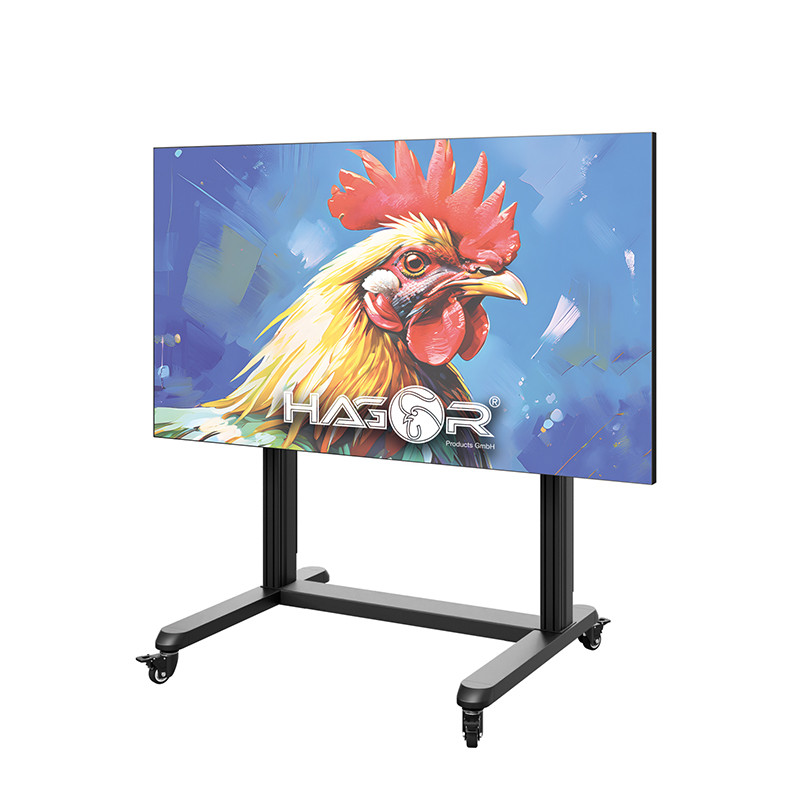 Hagor-CPS-Mobile-Stand-Moto-86-110-verrijdbaar-statiefsysteem-met-elektrisch-gemotoriseerde-hoogteverstelling-voor-displays-van-86-110