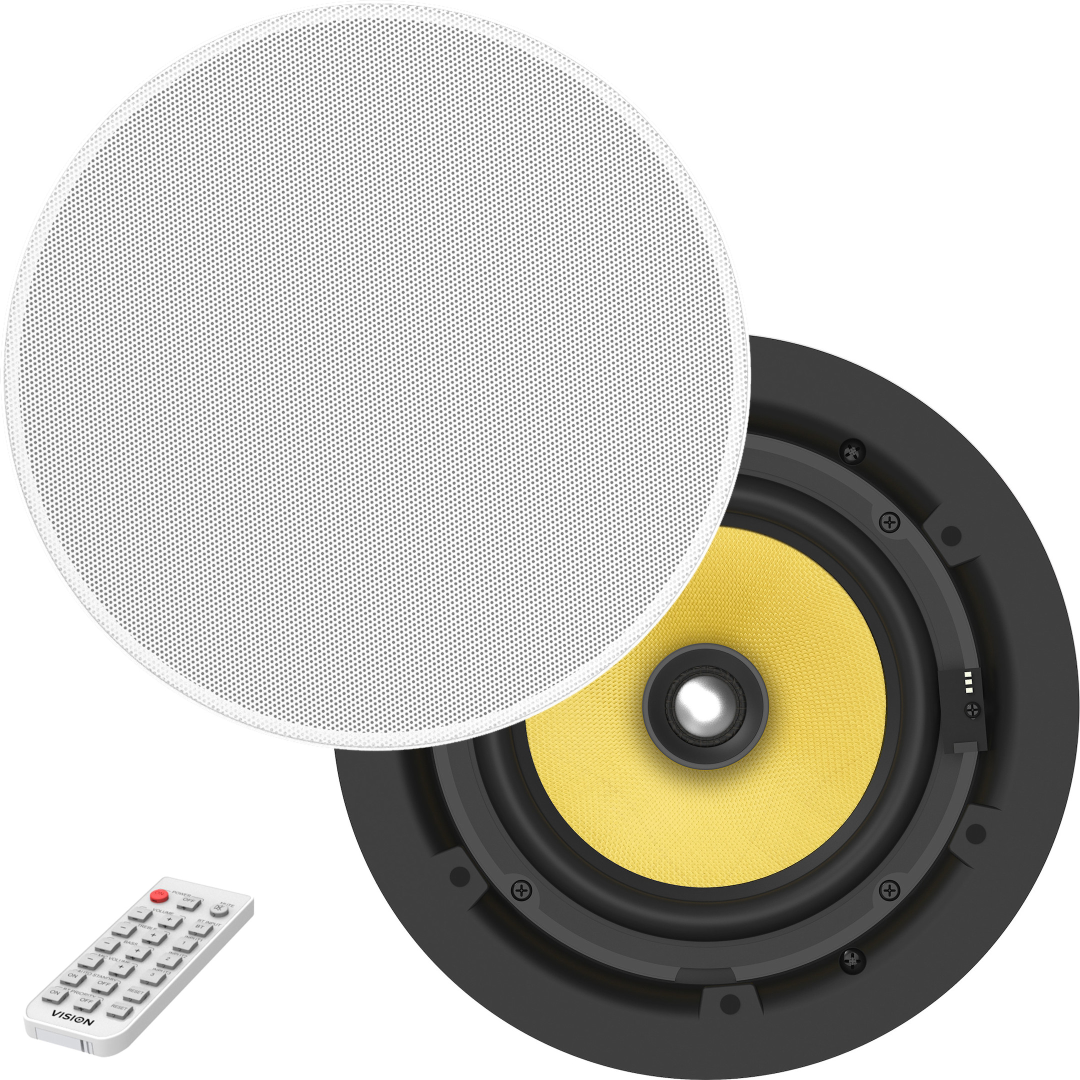 Vision-CS-1900P-Bluetooth-Aktiv-Deckenlautsprecher-Paar-Weiss