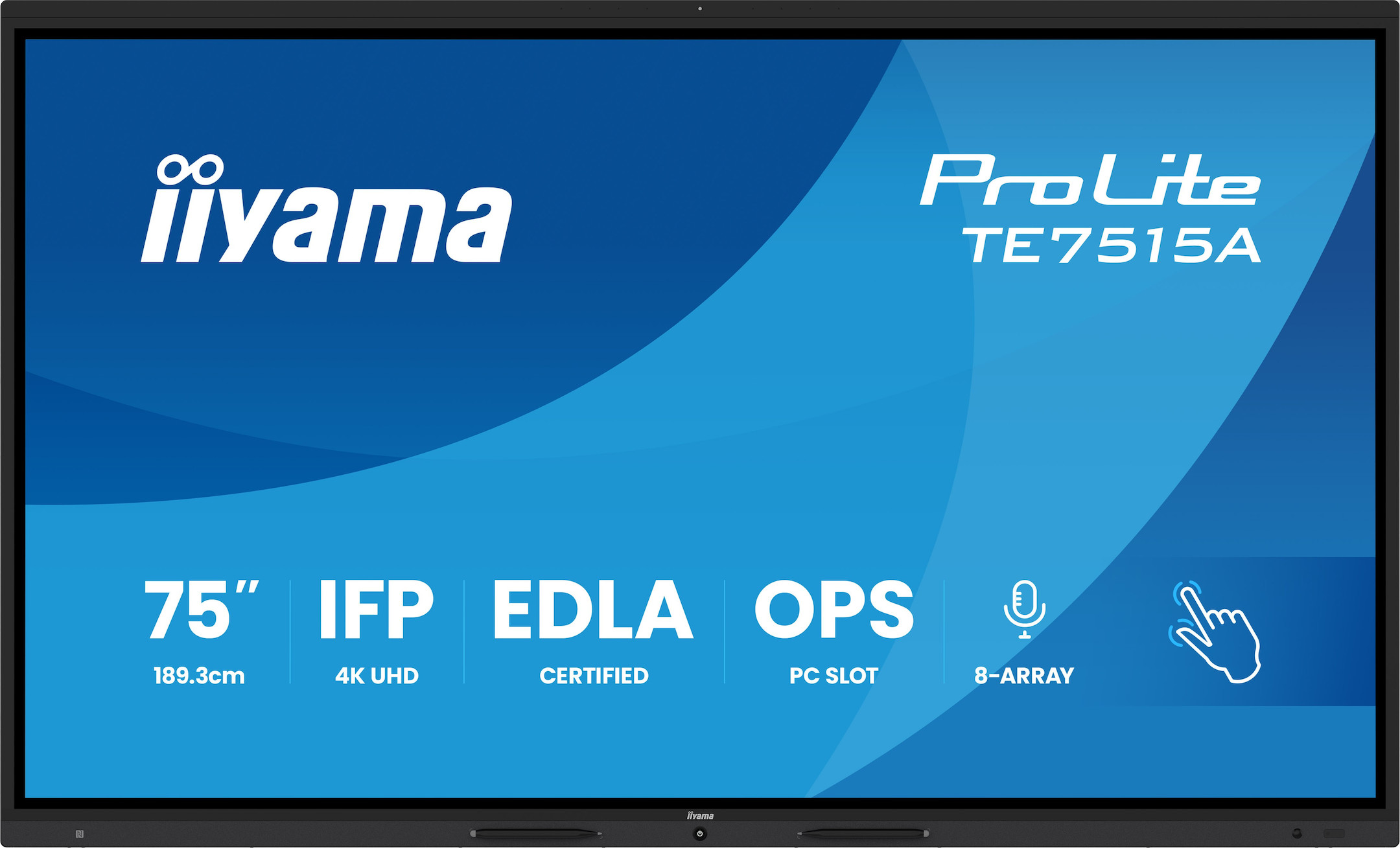 iiyama-ProLite-TE7515A-B1AG-75-4K-UHD-Google-EDLA-gecertificeerd-interactief-display