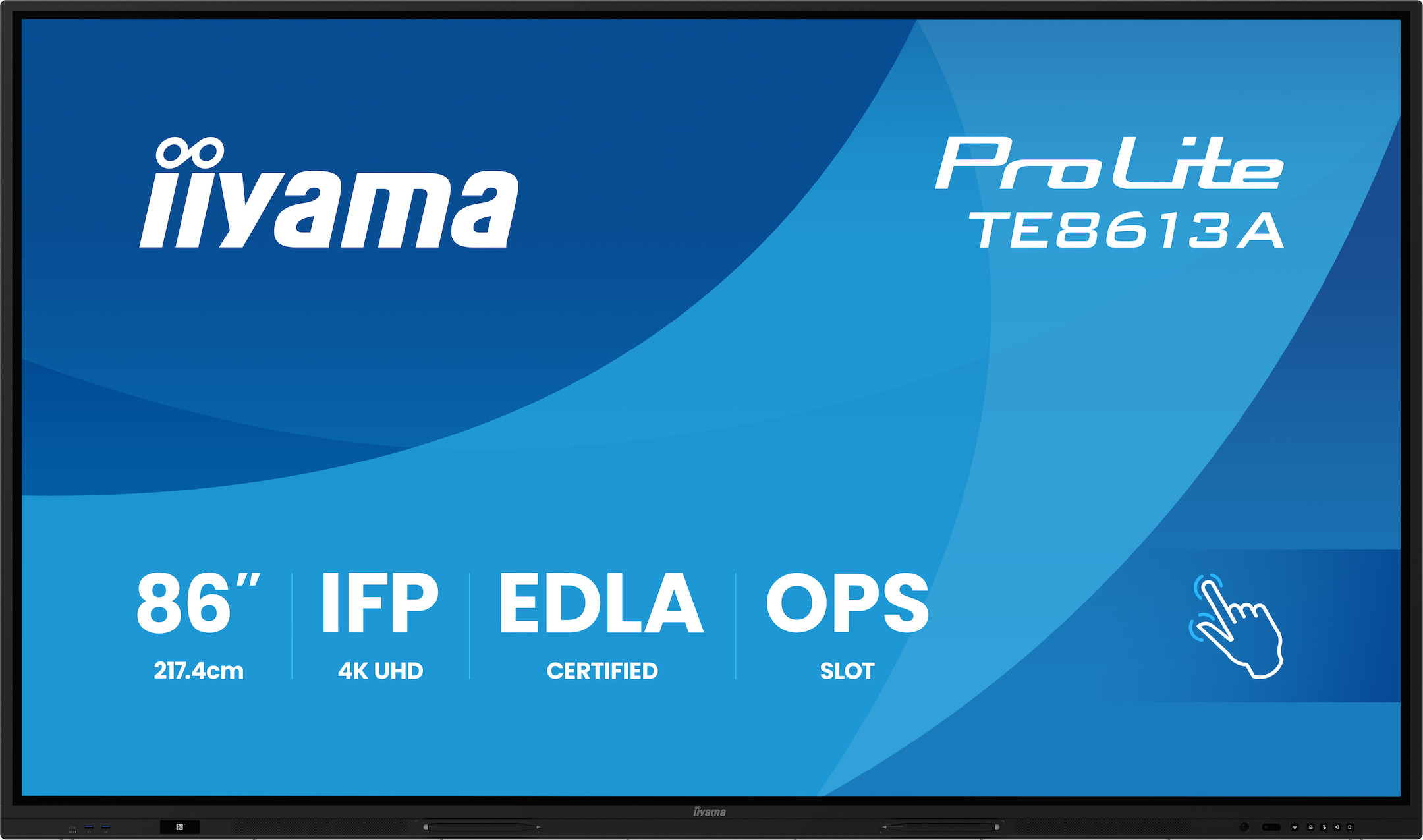iiyama-ProLite-TE8613A-B1AG-86-inch-interactief-display-voor-naadloze-integratie-en-samenwerking-in-onderwijs-en-bedrijfsomgevingen