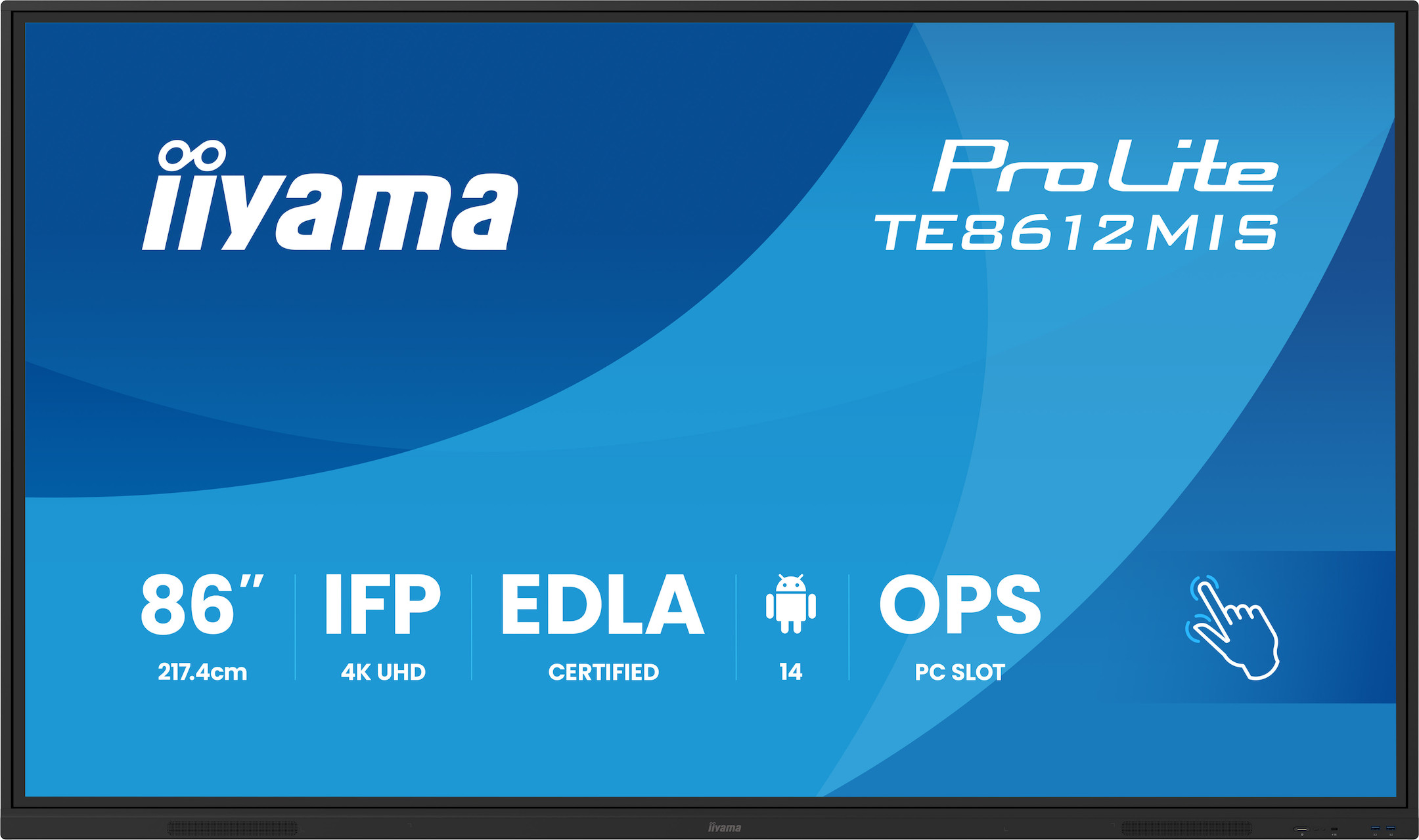 iiyama-ProLite-TE8612MIS-B4AG-Interactief-86-inch-4K-UHD-touchscreen-voor-interactieve-samenwerking