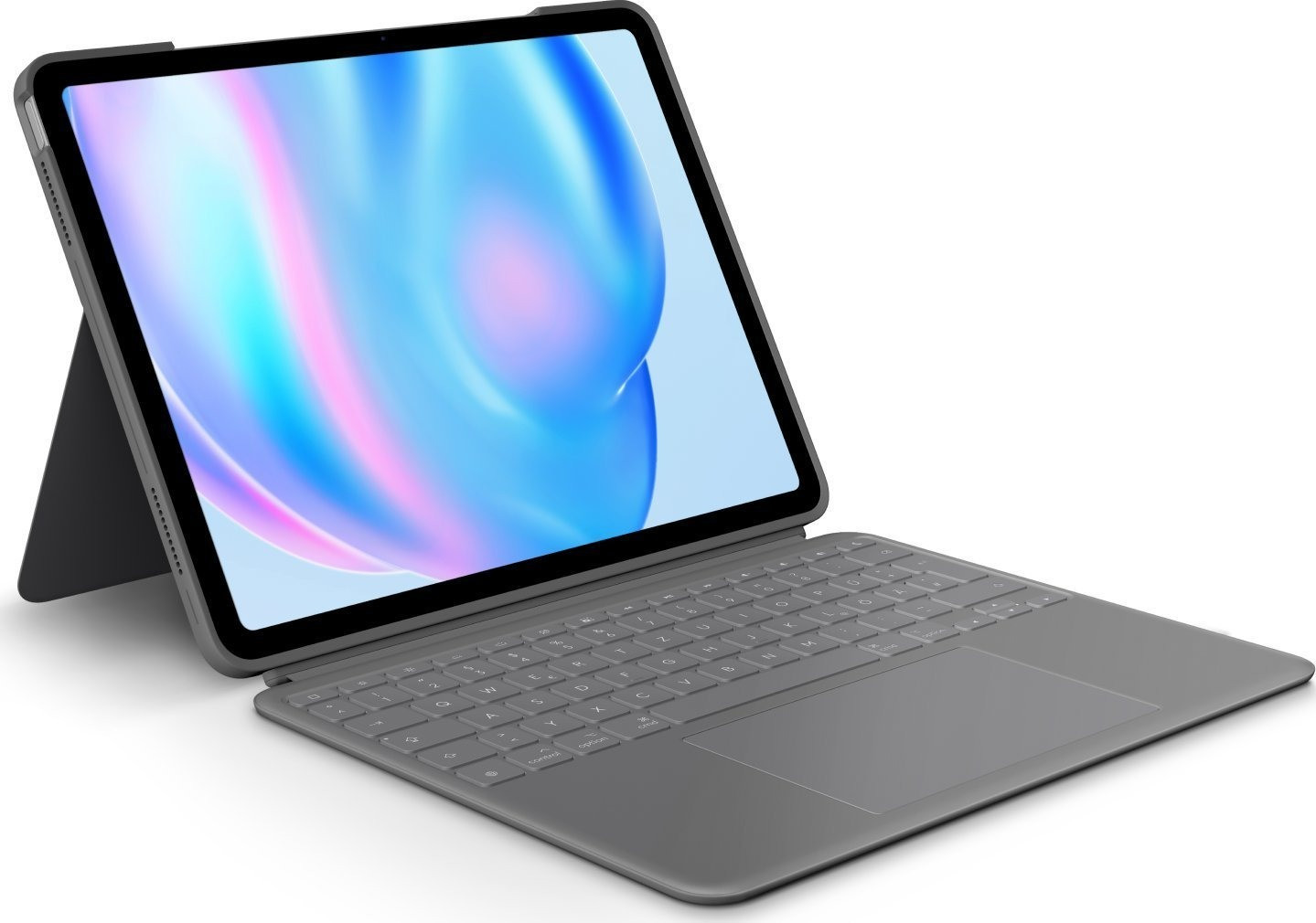 Logitech-Combo-Touch-Tastatur-fur-iPad-Air-11-2024-2025-grau-QWERTZ