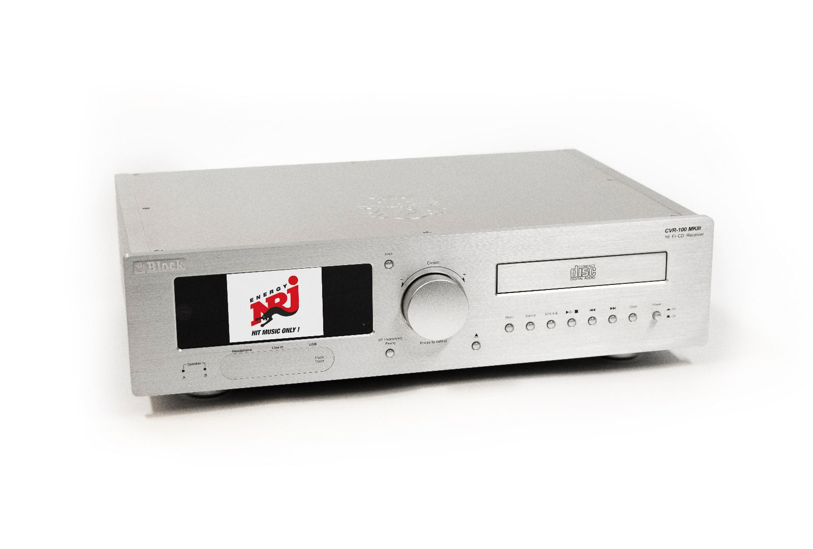 Block-CVR-100-MKIII-Stereo-Netzwerkreceiver-mit-Bluetooth-Sender-Empfanger-und-Farbdisplay-in-Diamantsilber