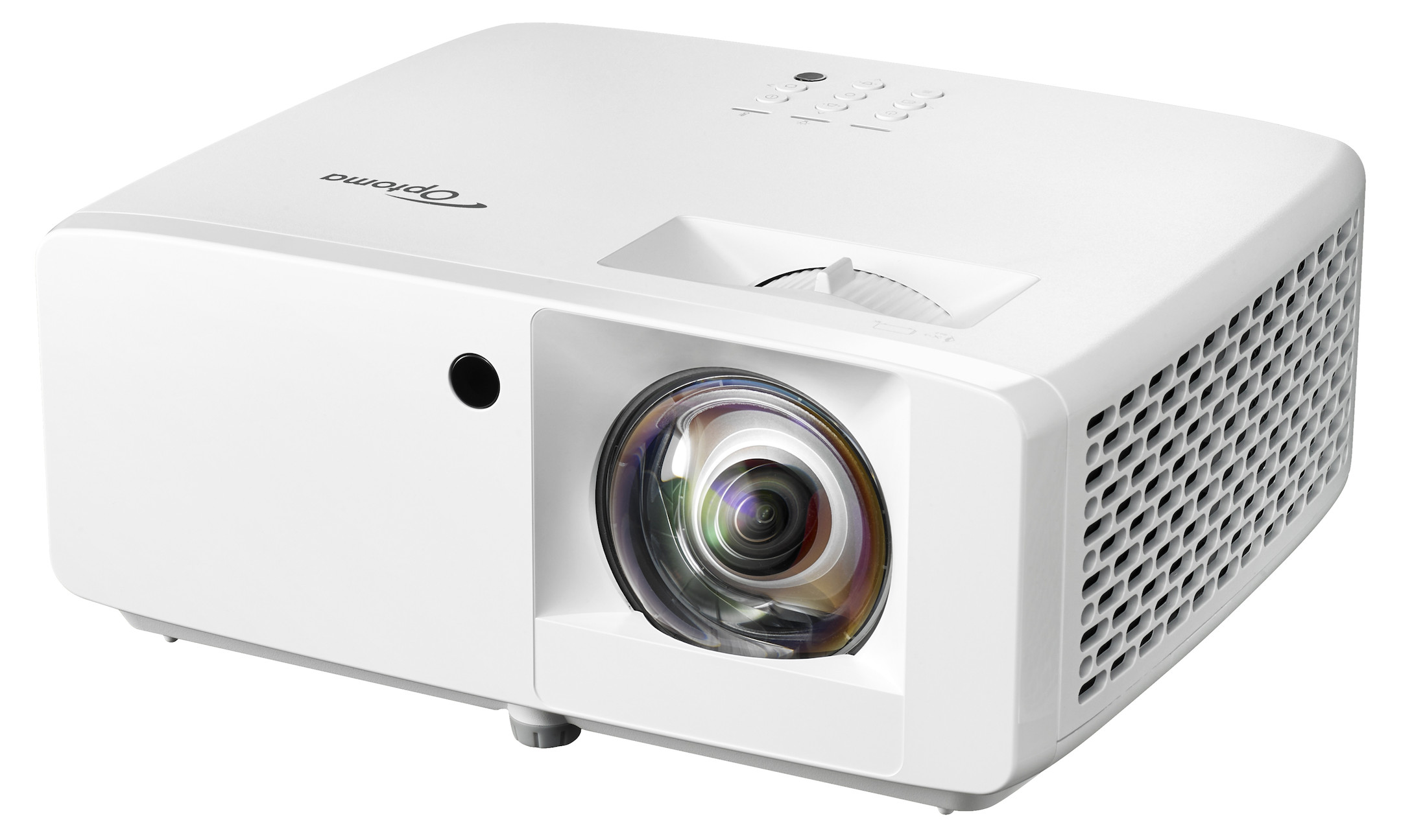 Optoma-ZW350ST-Kurzdistanz-Beamer-mit-3600-Lumen-und-360-Grad-Installationsfahigkeit-fur-Konferenzumgebungen-Demoware-Gold