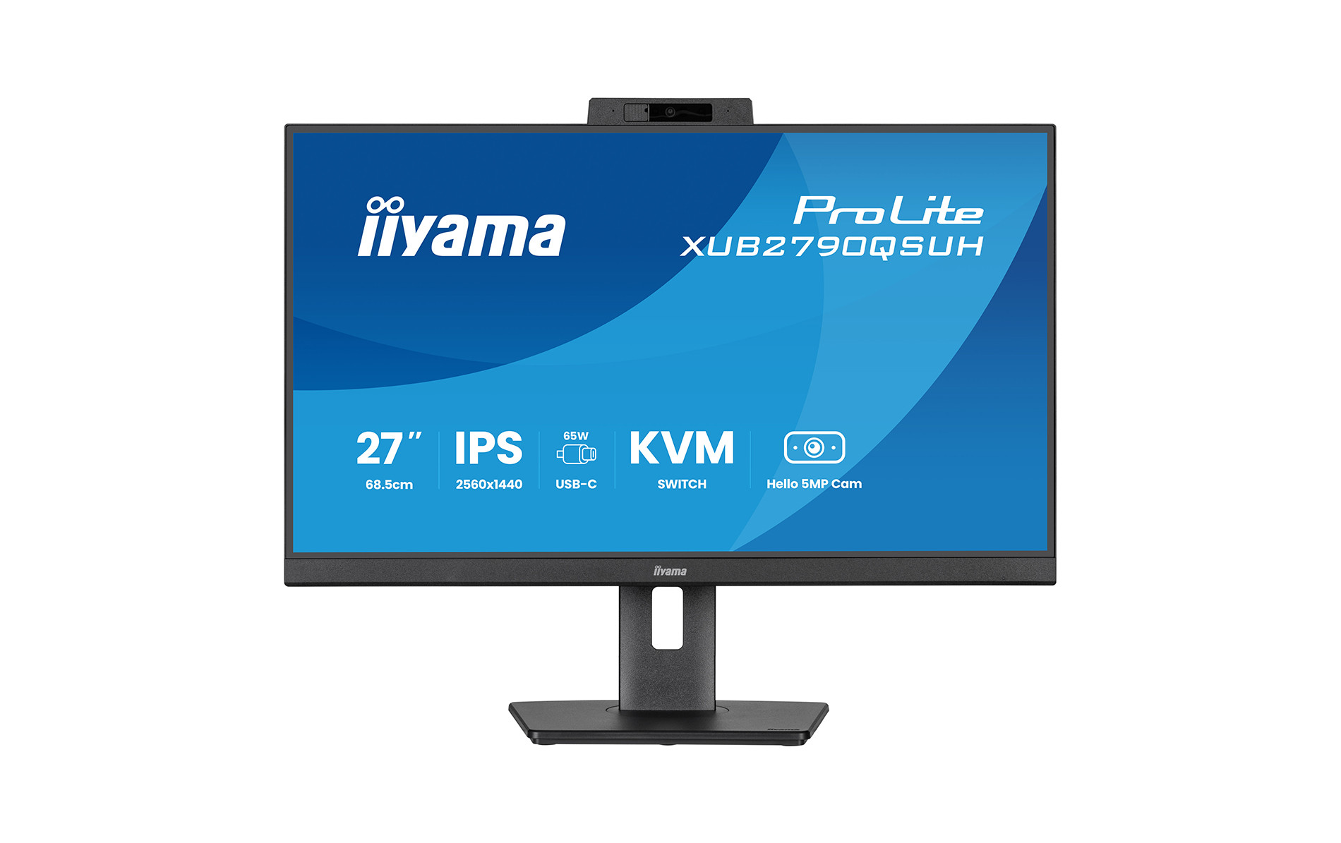iiyama-ProLite-XUB2790QSUH-B2-27-inch-IPS-monitor-met-geintegreerde-Windows-Hello-camera-microfoon-en-USB-C-dock