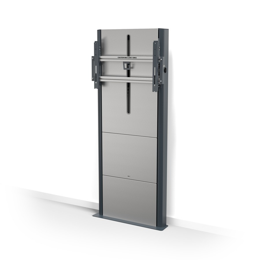 SMS-K05-142-62-Presence-gemotoriseerde-wand-vloerstandaard-aluminium-donkergrijs