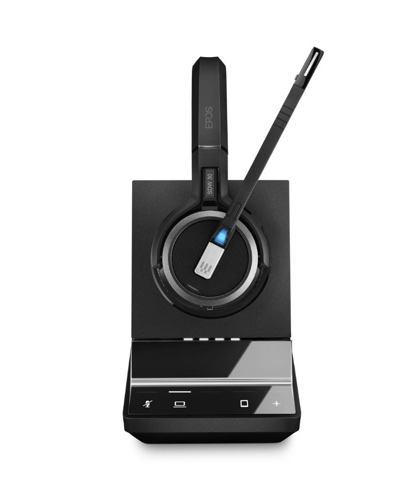 EPOS IMPACT SDW 5035 - Auriculares DECT mono USB-A inalámbricos con estación base EPOS-IMPACT-SDW-5035-Draadloze-USB-A-mono-DECT-headset-met-basisstation
