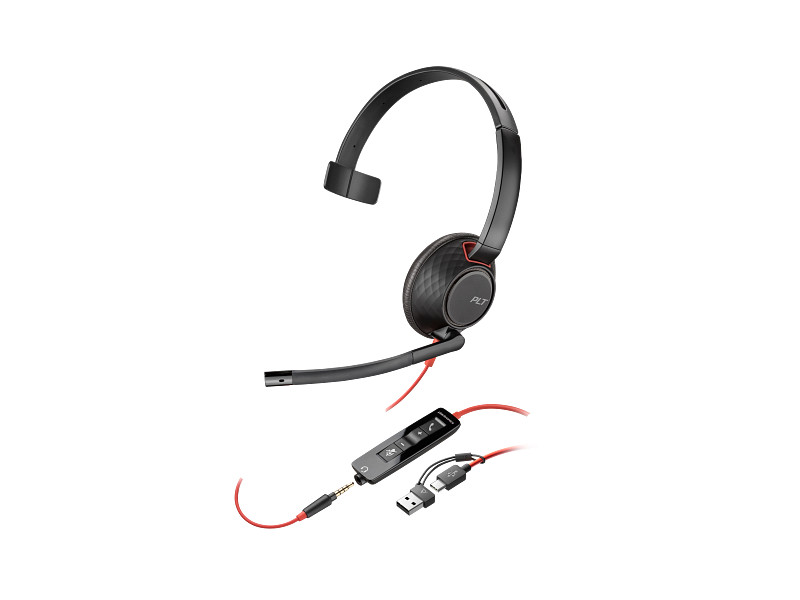 Poly-Blackwire-5210-c5210-USB-C-Bedrade-USB-C-mono-headset-met-3-5-mm-stekker-en-USB-C-A-adapter