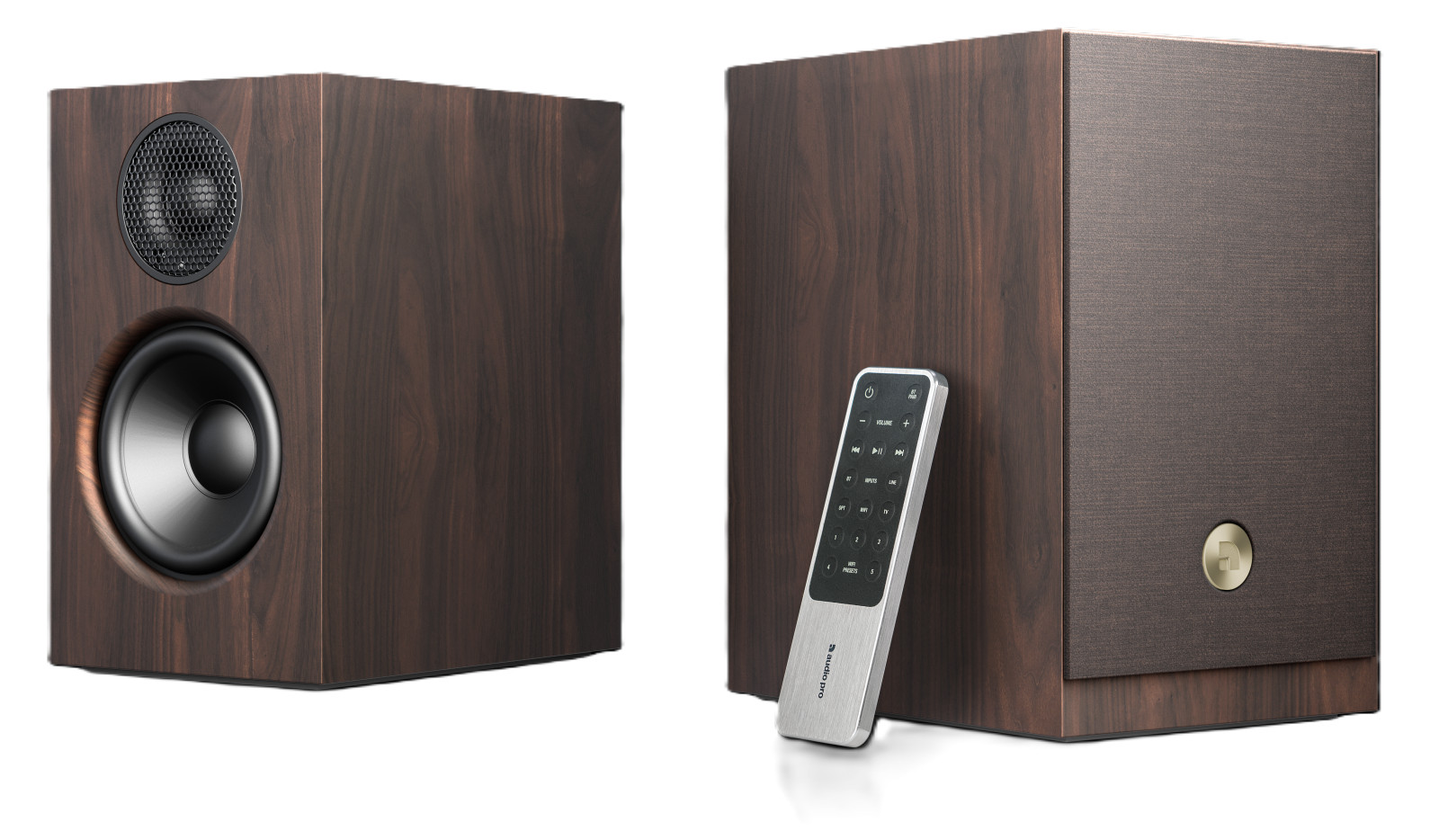 Audio-Pro-A28-W-Multiroom-Regallautsprecher-in-Walnuss