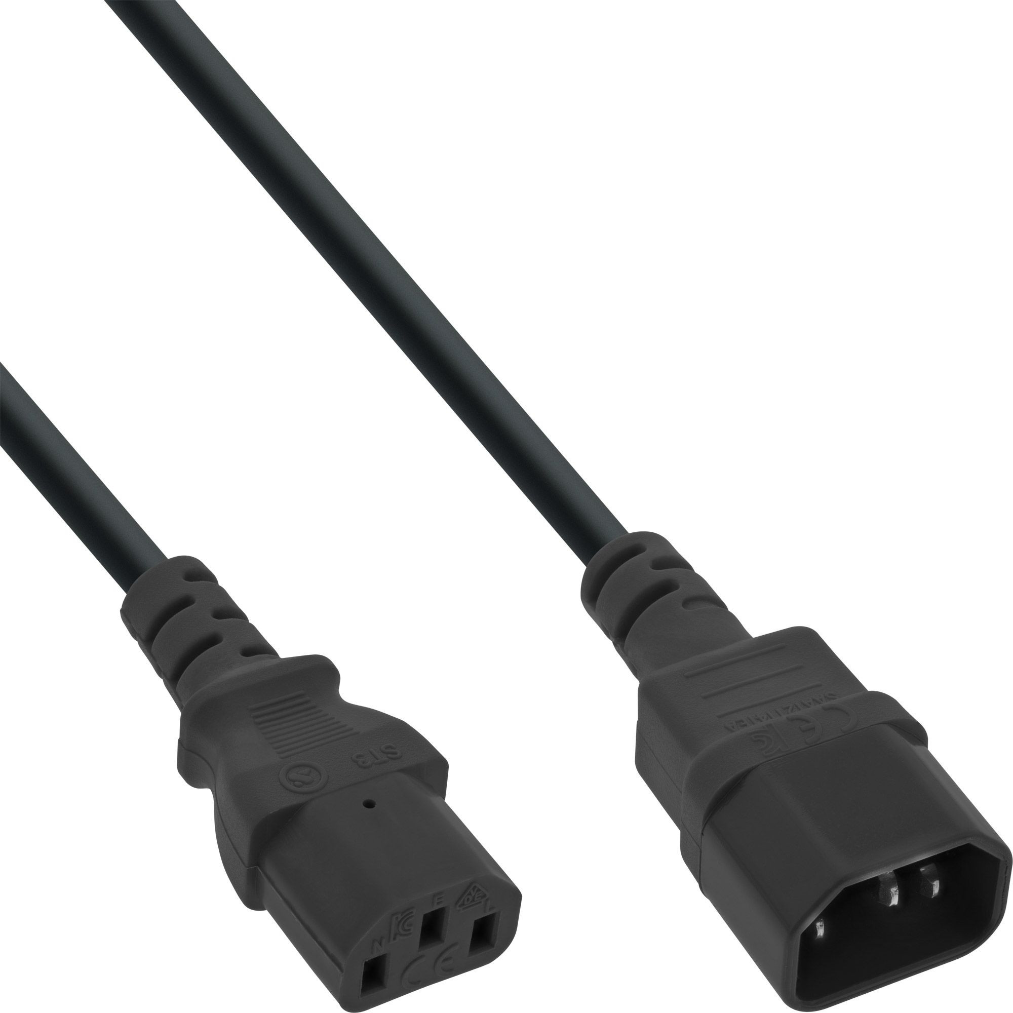 Inline-verlengkabel-C13-naar-C14-zwart-3-m