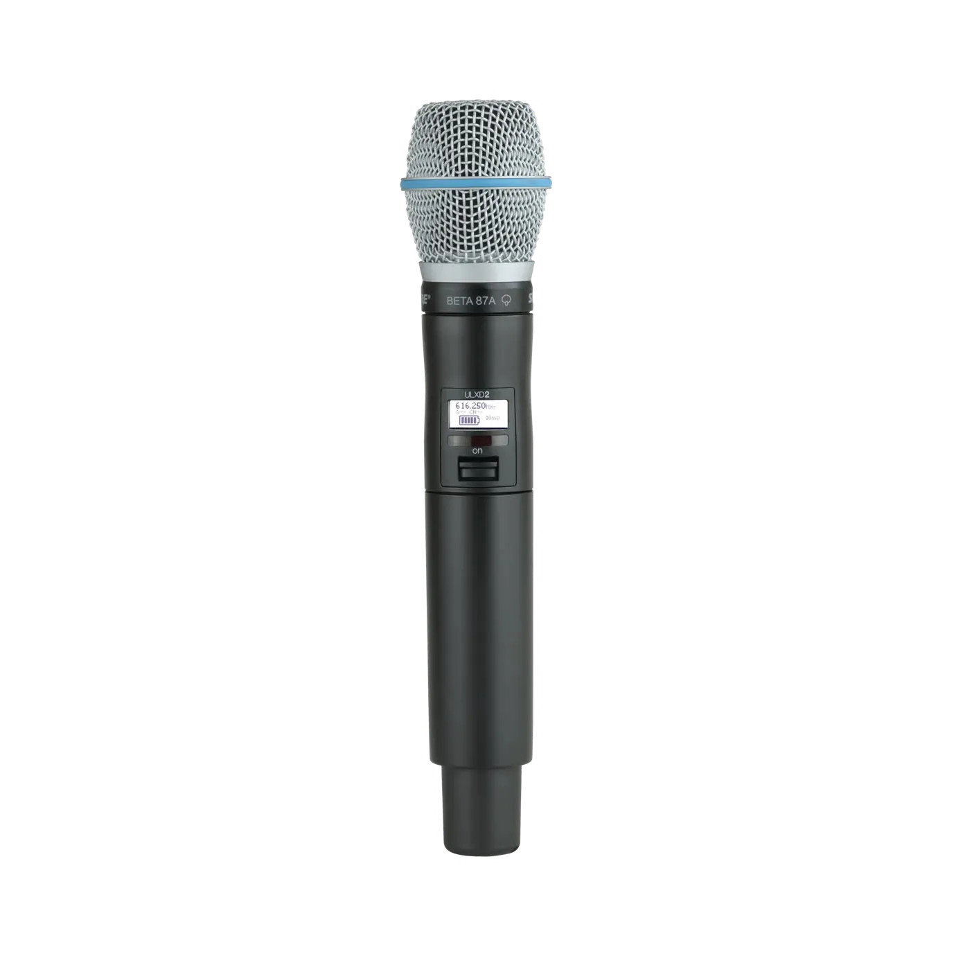 Shure-ULXD2-B87A-G56-Digitaler-Handsender-der-ULX-D-Wireless-Serie-mit-Beta-87A-Mikrofonkopf