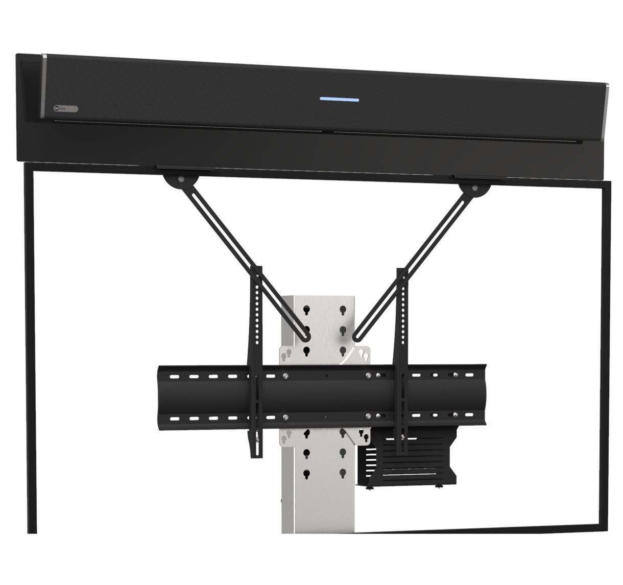 AXEOS-Televic-bevestiging-voor-Nureva-300-soundbar-zwart