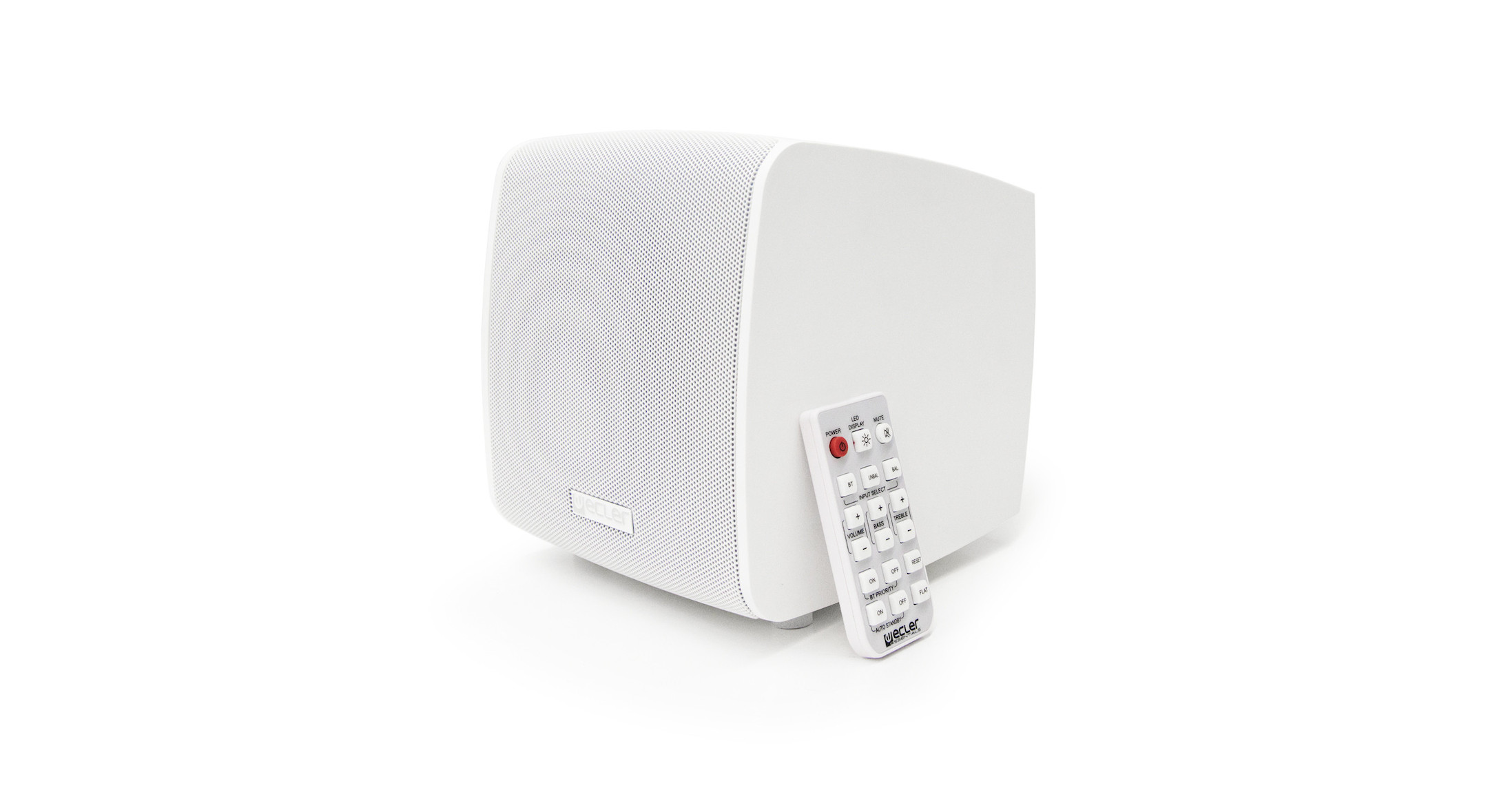 Ecler eMOTUS5PBWH Stereo-Lautsprecher 5" | 2-Wege | 2x25 WRMS | aktiv | Bluetooth, weiß Ecler-eMOTUS5PB-Stereoluidspreker-5-2-weg-2x25-WRMS-actief-BT