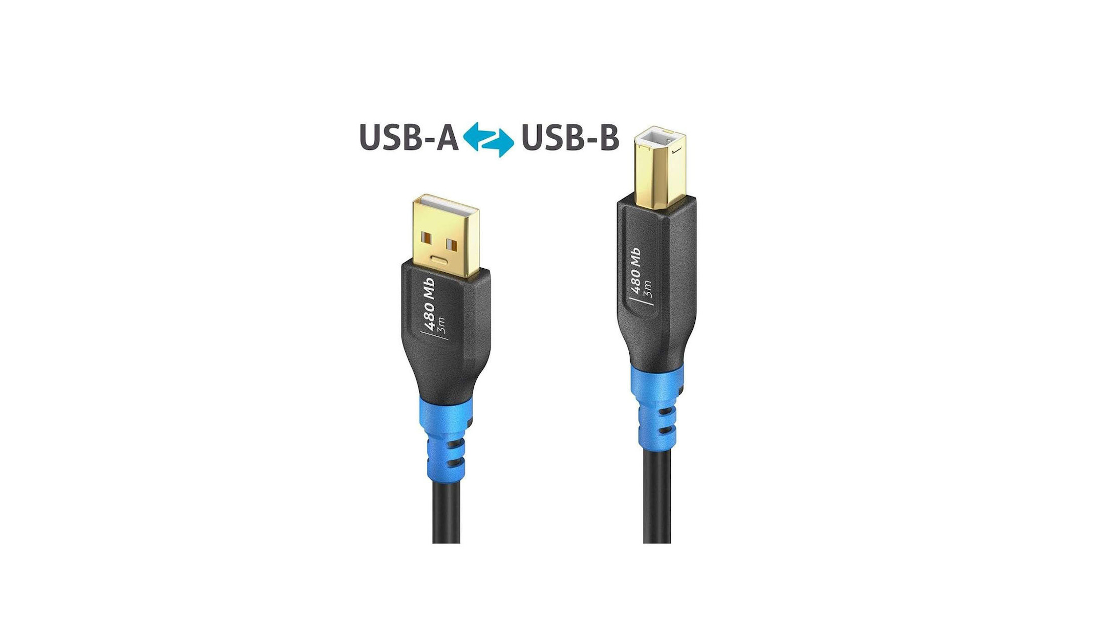 PureLink FI-U200-030 USB 2.0 USB-A to USB-B cable, black, 3 m | 1000036952