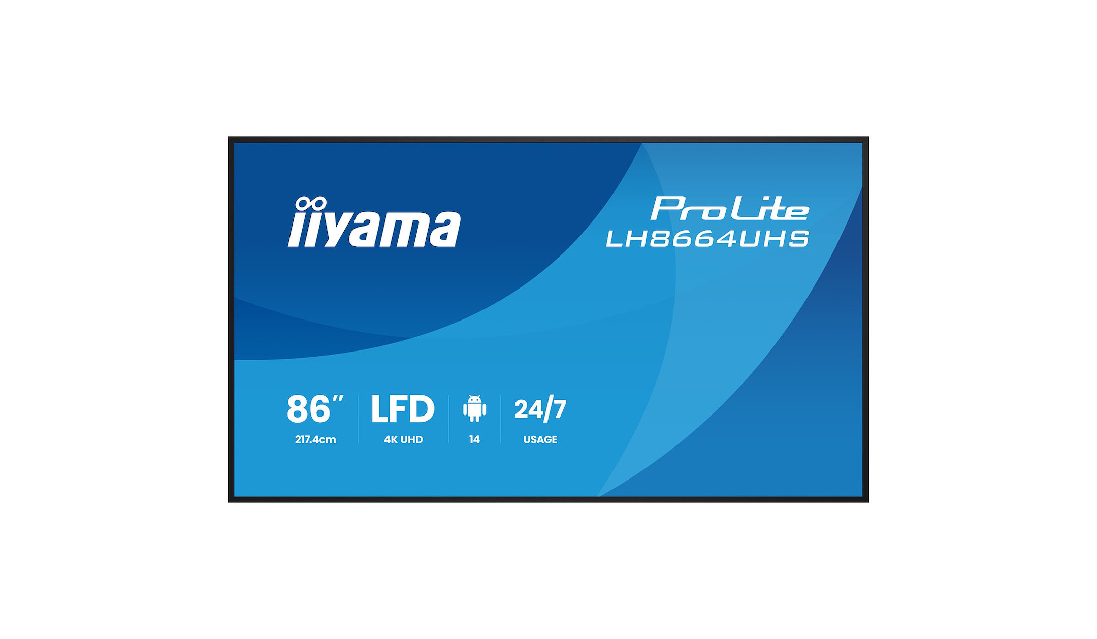 iiyama ProLite LH8664UHS-B3AG 4K UHD 86" professional digital signage display iiyama-ProLite-LH8664UHS-B3AG-4K-UHD-86-professioneel-digitaal-signage-scherm