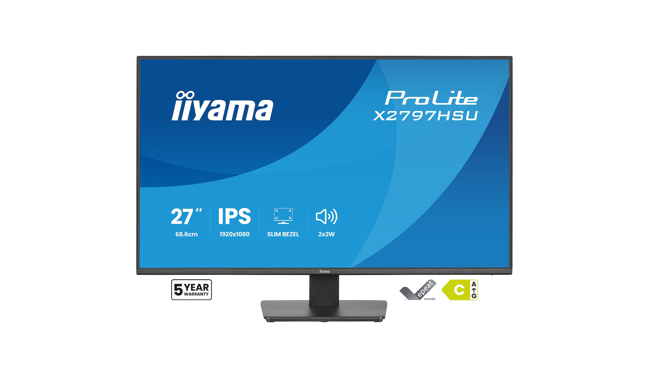 iiyama ProLite X2797HSU-B1 Moniteur IPS 27 pouces respectueux de l'environnement pour les environnements de travail modernes iiyama-ProLite-X2797HSU-B1-Milieubewuste-27-inch-IPS-monitor-voor-moderne-werkplekken