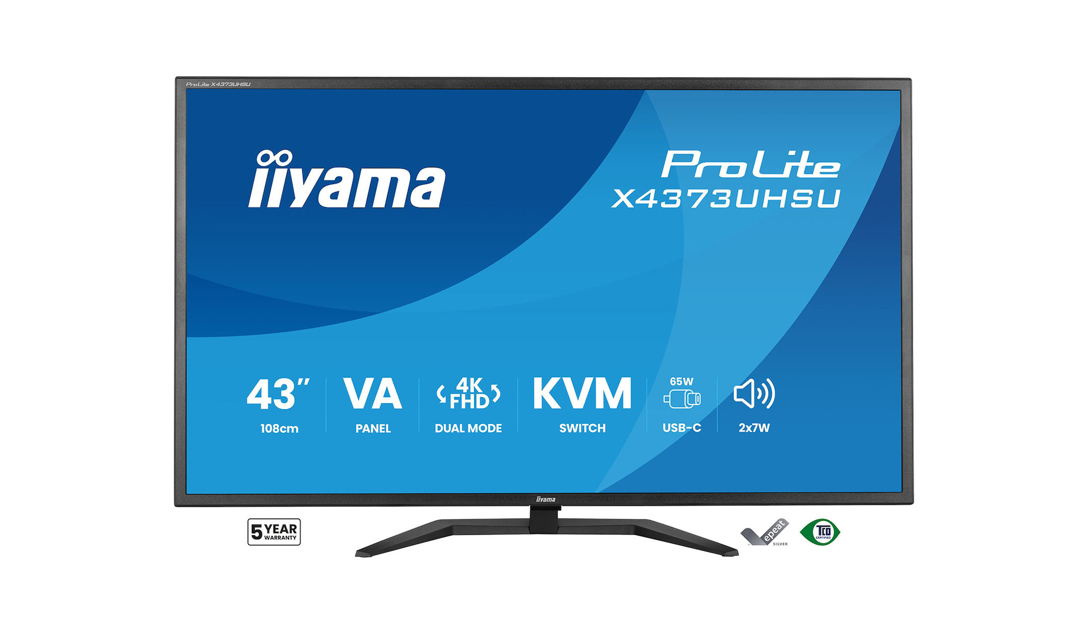 iiyama ProLite X4373UHSU-B2 43-calowy monitor o rozdzielczości 4K iiyama-ProLite-X4373UHSU-B2-43-inch-monitor-met-4K-resolutie