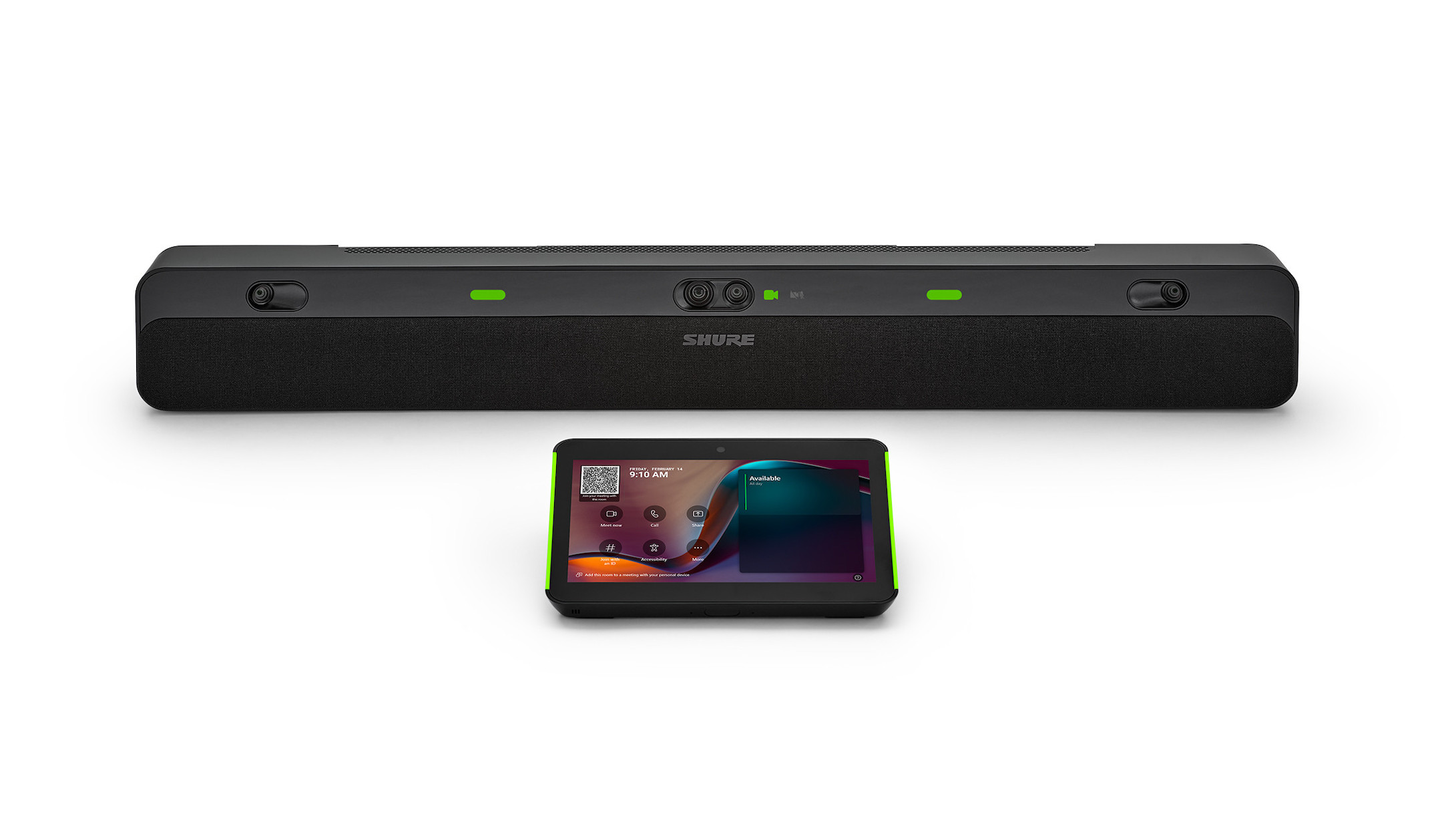 SHURE-IntelliMix-Bar-Pro-Kit-All-in-One-Videobar-mit-Touchpanel-fur-grosse-Raume-in-schwarz