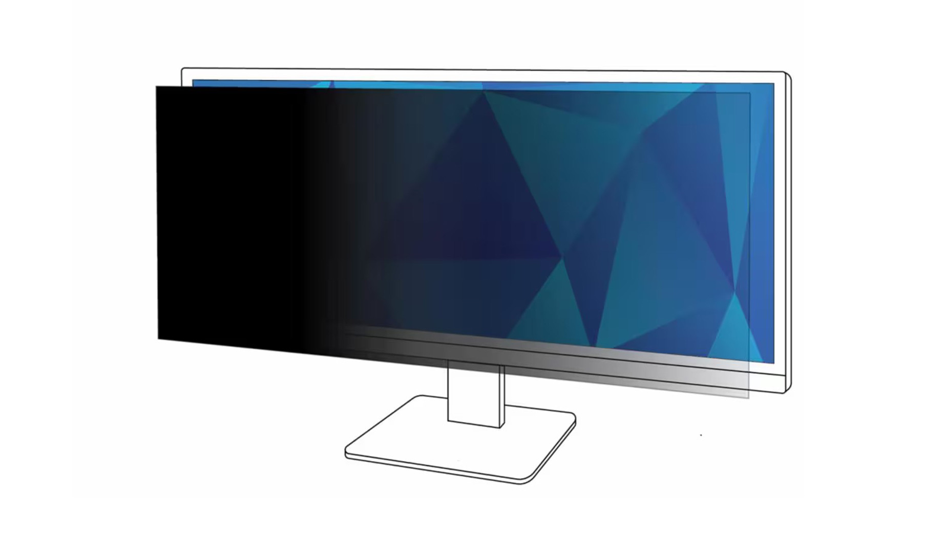 3M Blickschutzfolie für 34 Zoll (21:9) Widescreen-Monitore für datensichere Bildschirmarbeitsplätze, PF340W2B 3M-Privacyfilter-voor-34-inch-21-9-breedbeeldmonitoren-voor-computerwerkplekken-met-gegevensbeveiliging-PF340W2B