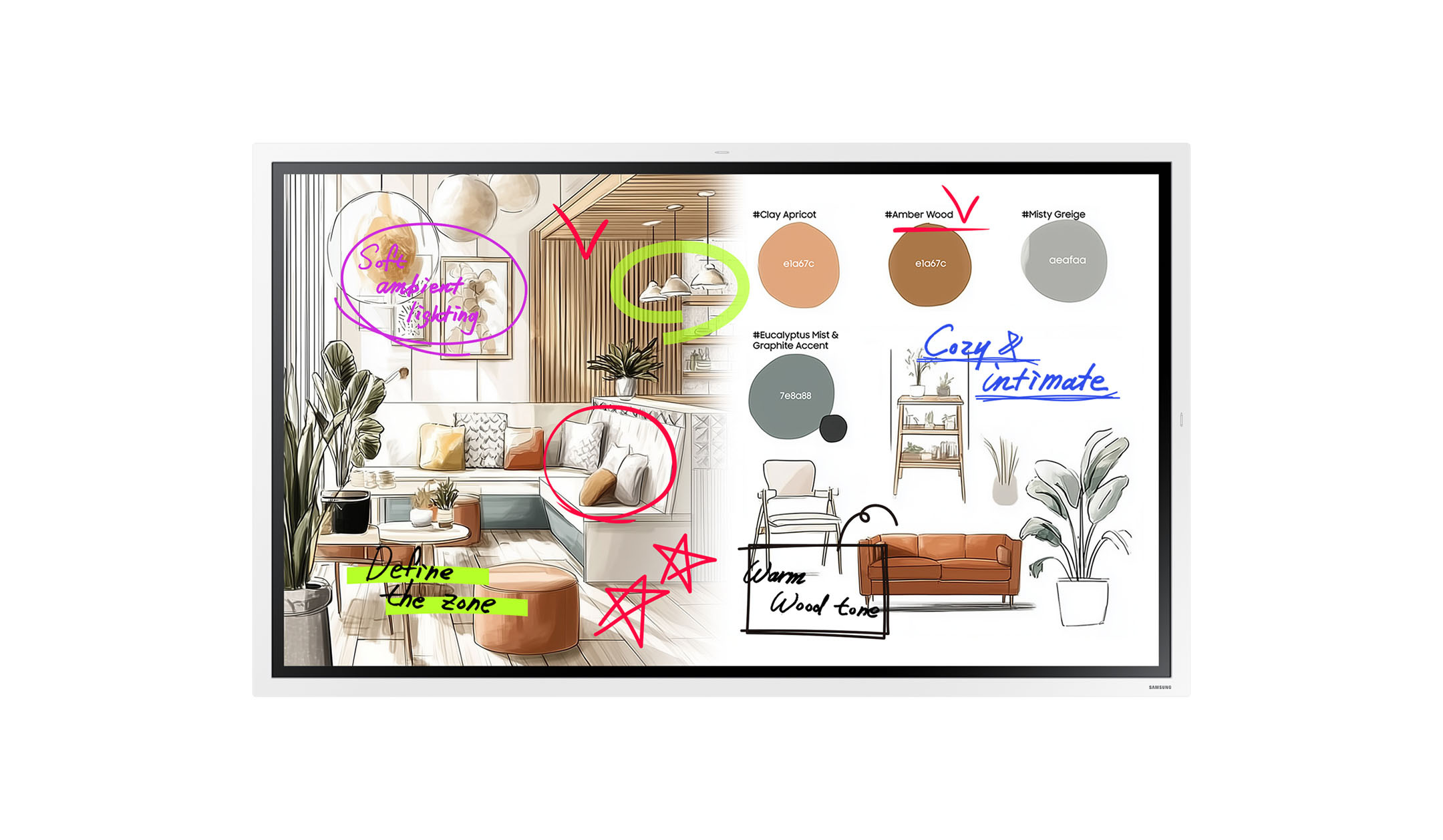 Samsung-Flip-WM55FX-55-4K-interactief-touchscreen-voor-efficiente-samenwerking