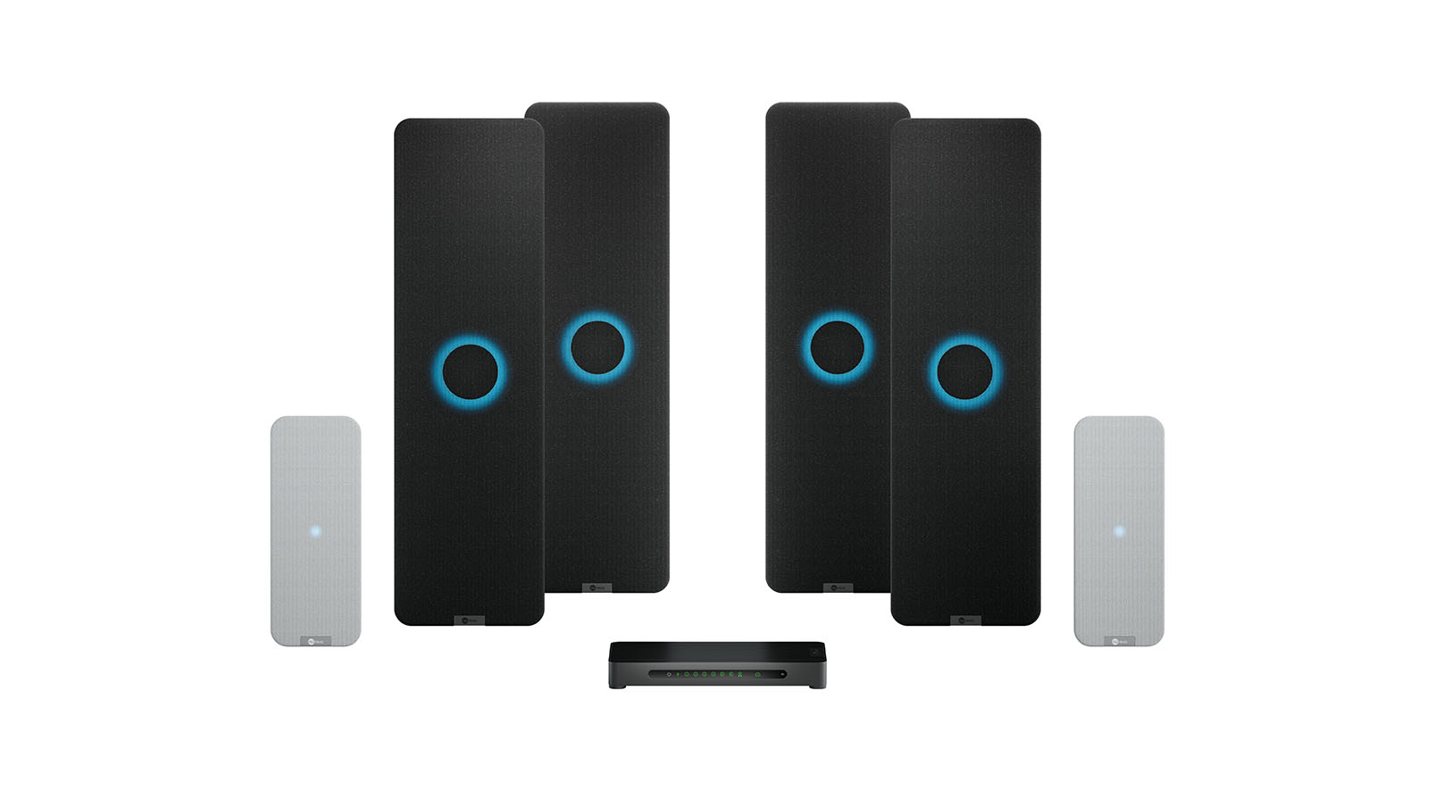 Nureva HDX 4 bar + 2 pods Bar-System für besonders große Besprechungsräume und Klassenzimmer Nureva-HDX-4-bar-2-pods-barsysteem-voor-bijzonder-grote-vergaderzalen-en-klaslokalen