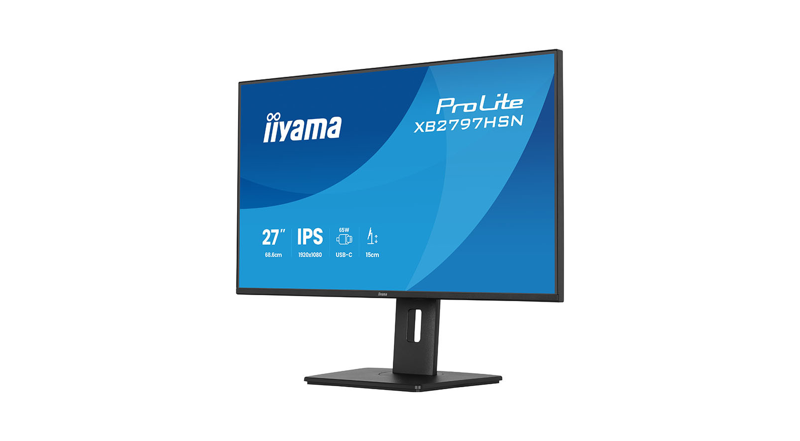 iiyama ProLite XB2797HSN-B1 27" Full HD monitor with USB-C docking and LAN port iiyama-ProLite-XB2797HSN-B1-27-inch-Full-HD-monitor-met-USB-C-docking-en-LAN-poort